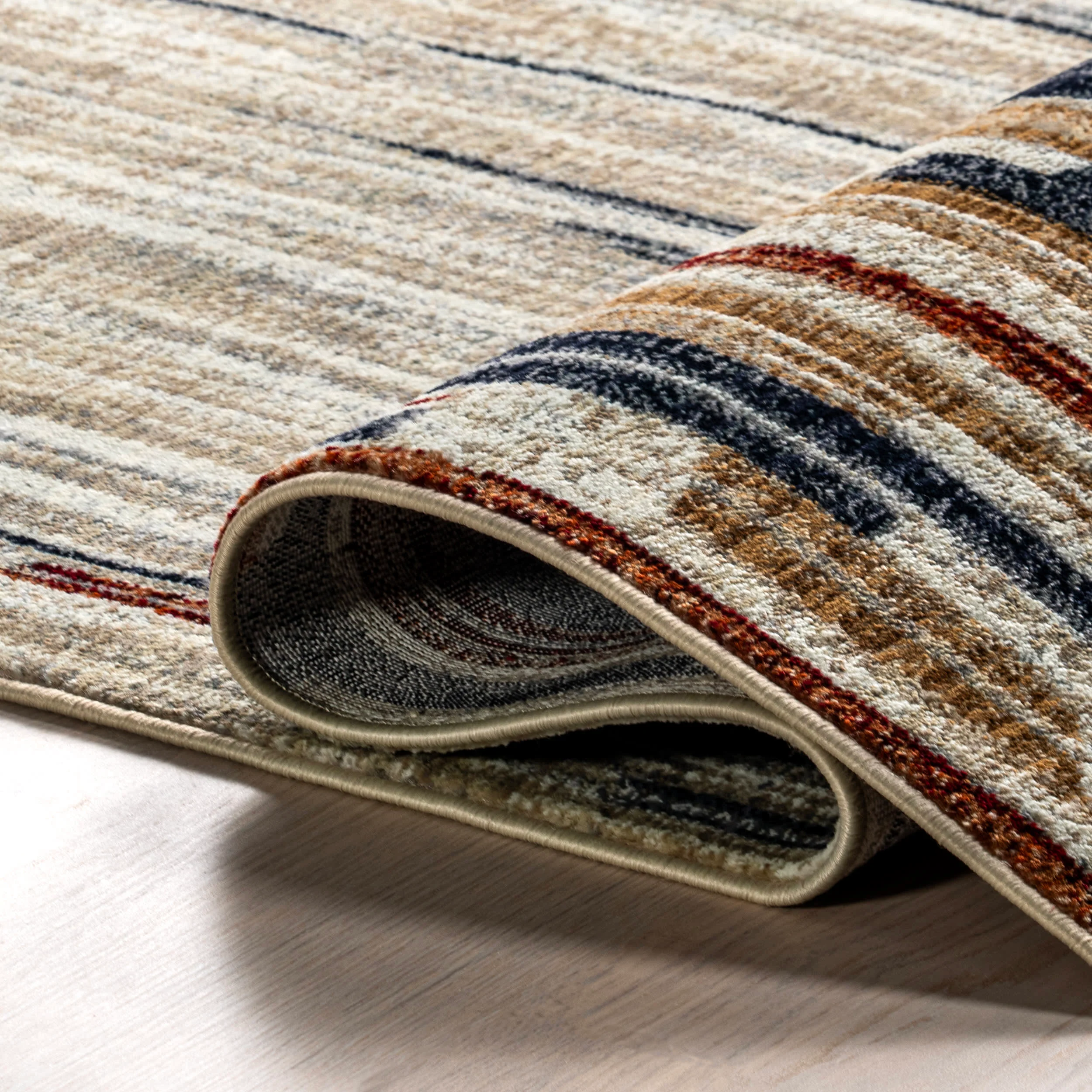 Bowery Striped Rug | Multicolor - Image 7