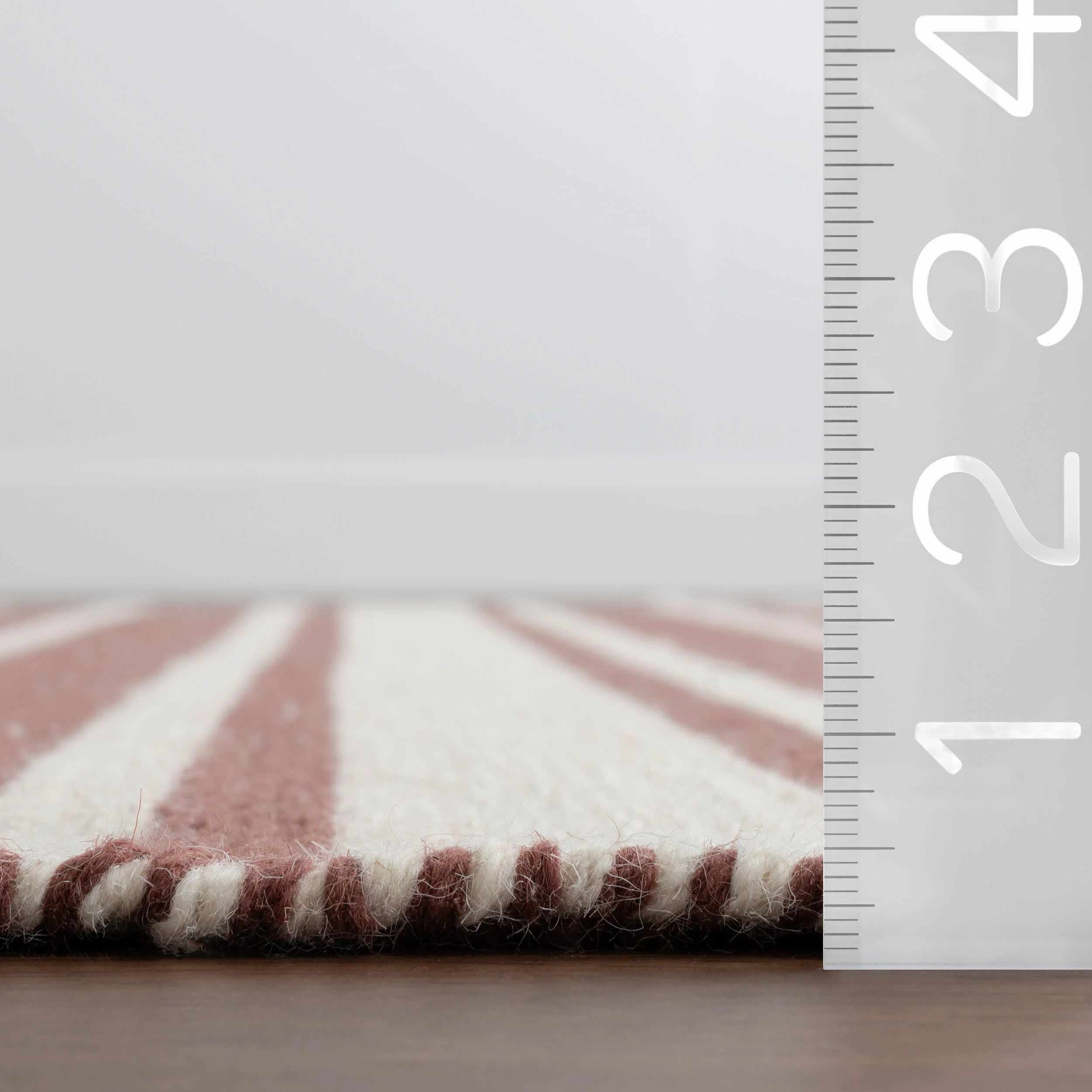 Bowery Striped Wool Rug | Brick - Image 5