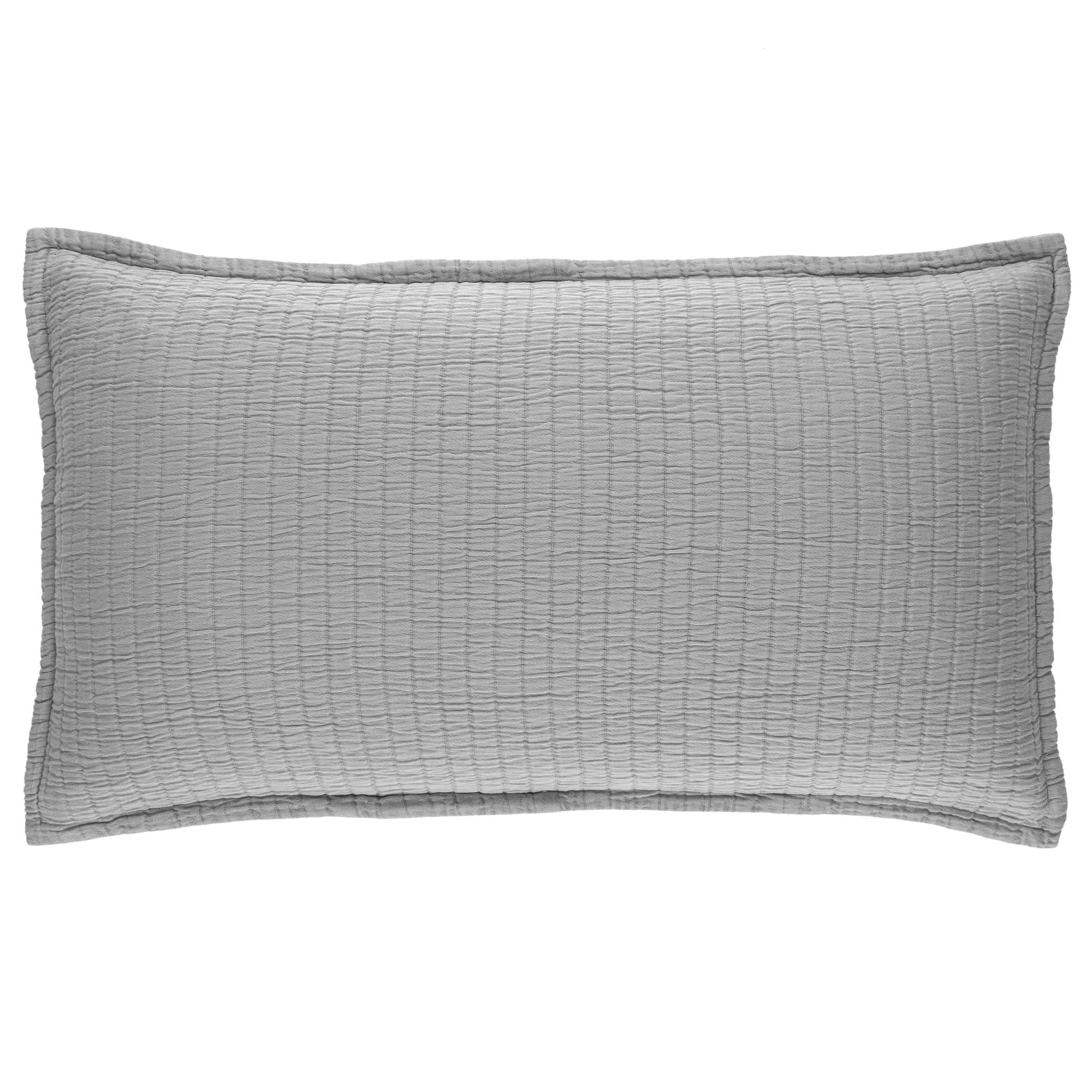 Boyfriend Matelasse Sham | Grey - Image 3