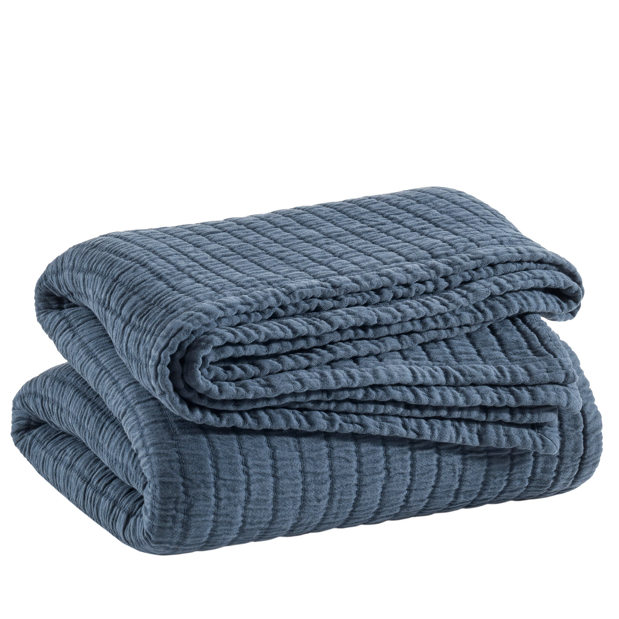 Boyfriend Matelasse Coverlet | Ink - Image 3