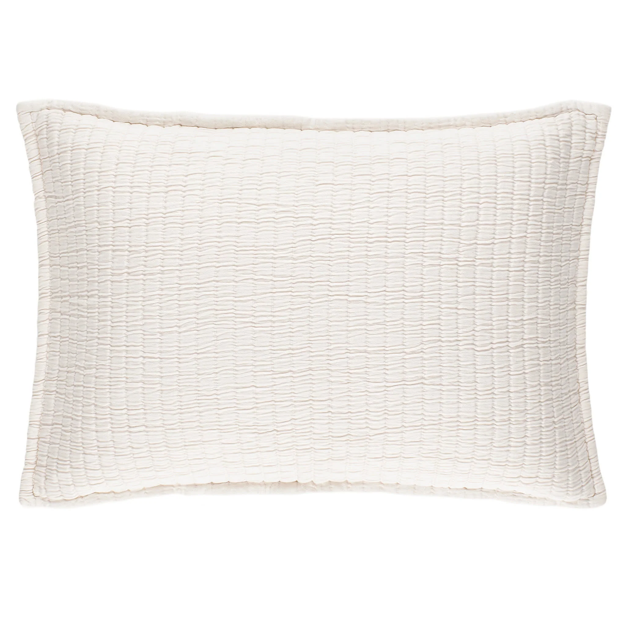Boyfriend Matelasse Sham | Ivory - Image 3