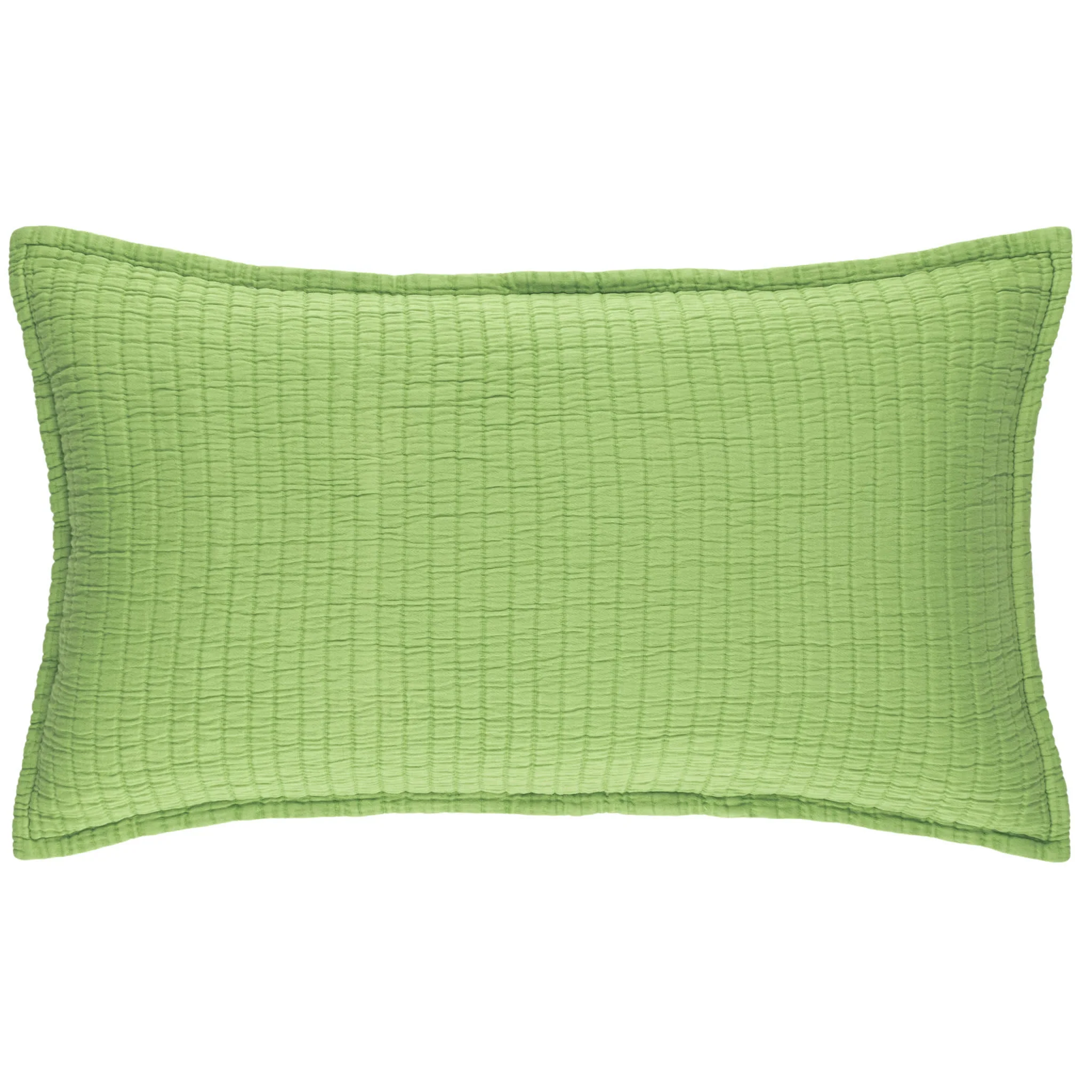 Boyfriend Matelasse Sham | Lime - Image 5