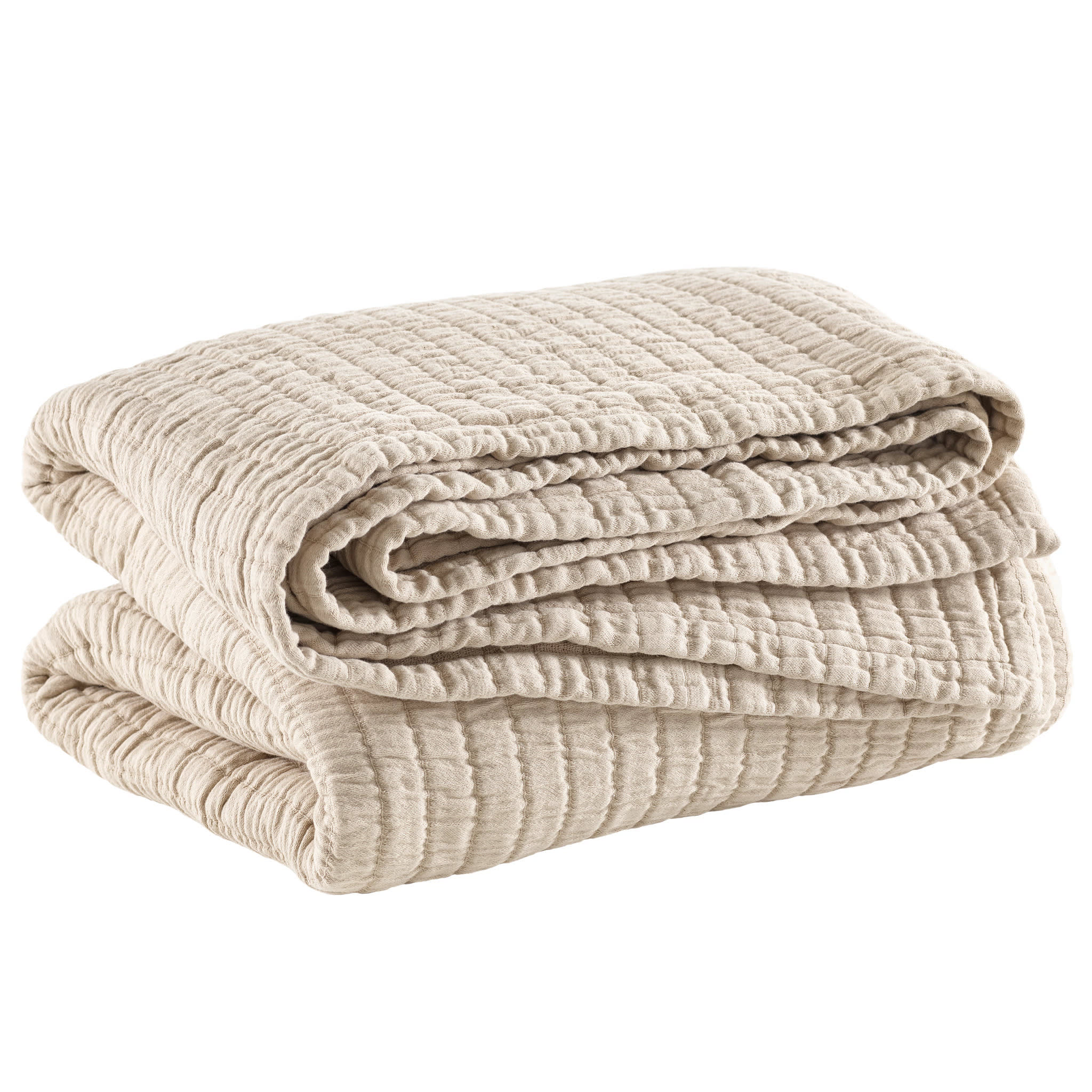 Boyfriend Matelasse Coverlet | Sand - Image 3