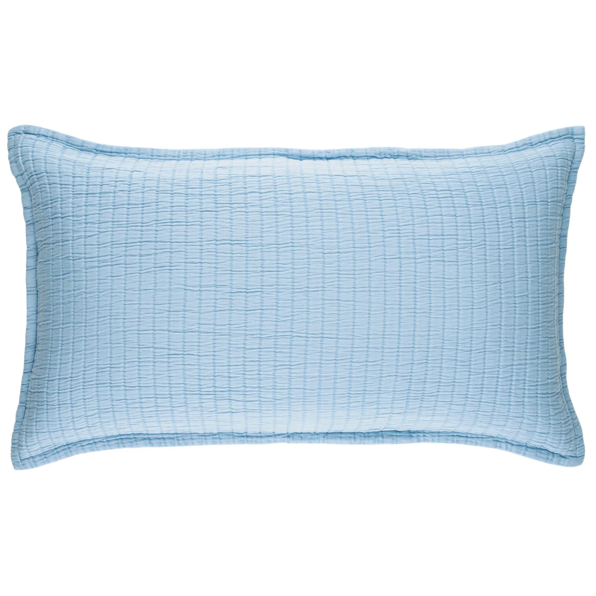 Boyfriend Matelasse Sham | Soft Blue - Image 3
