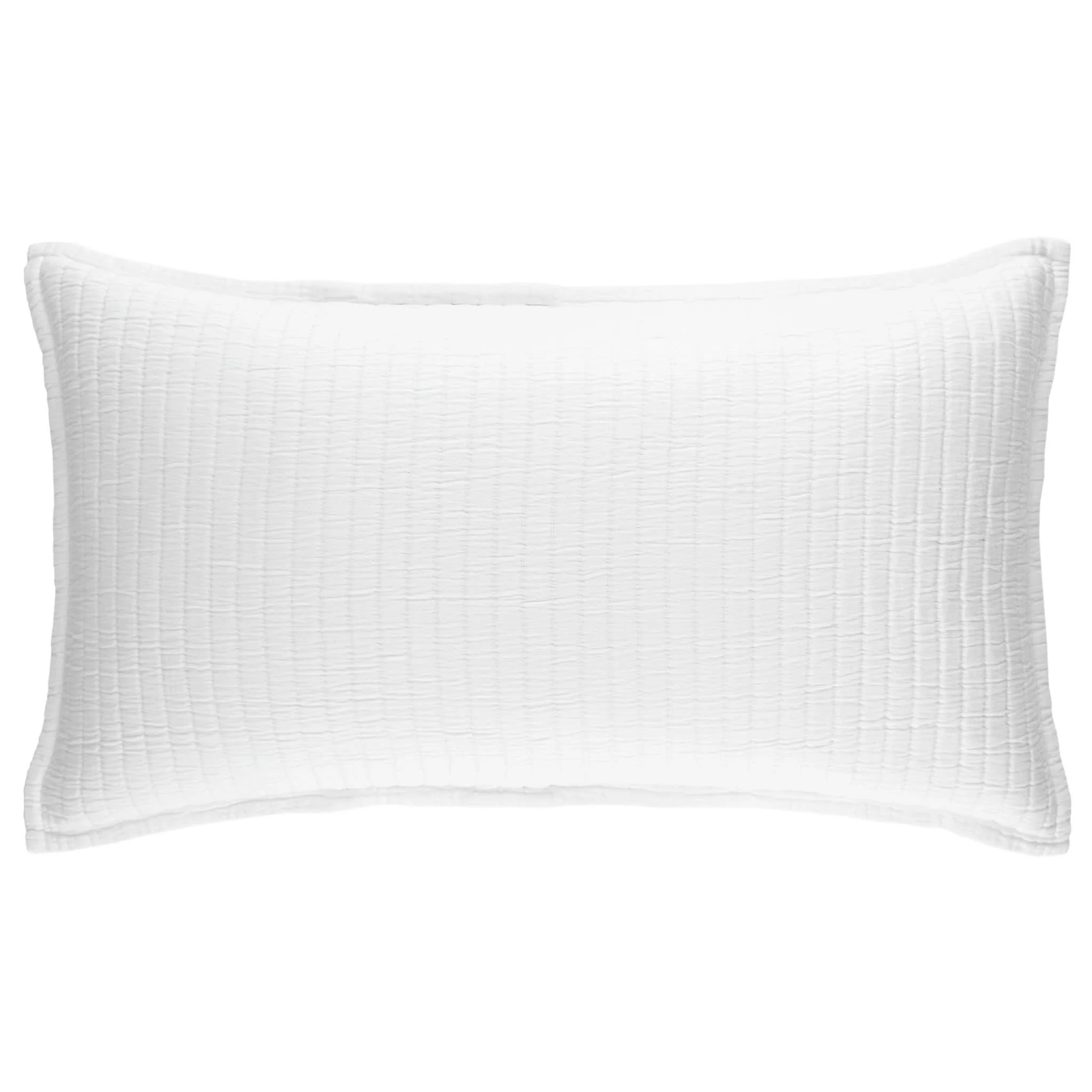 Boyfriend Matelasse Sham | White - Image 6
