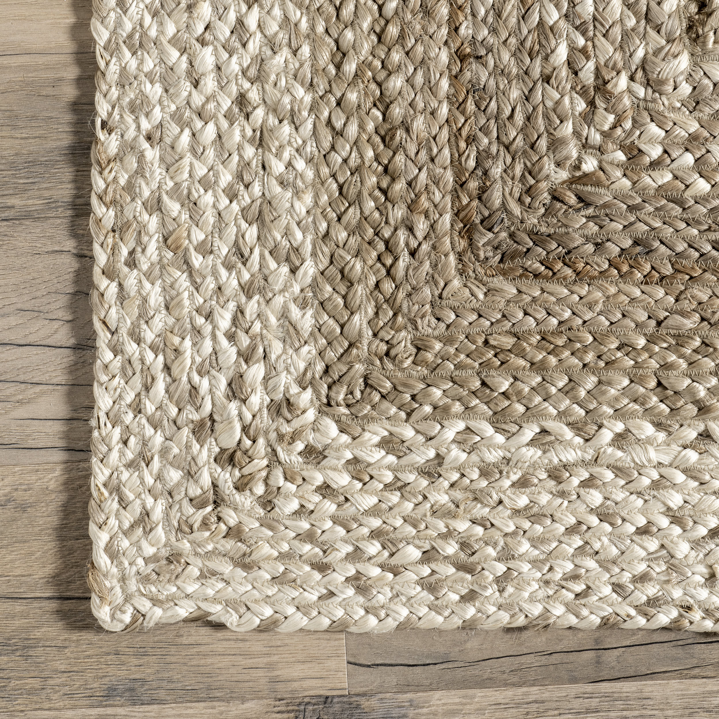 Braided Bengal Jute Rug | Natural - Image 3