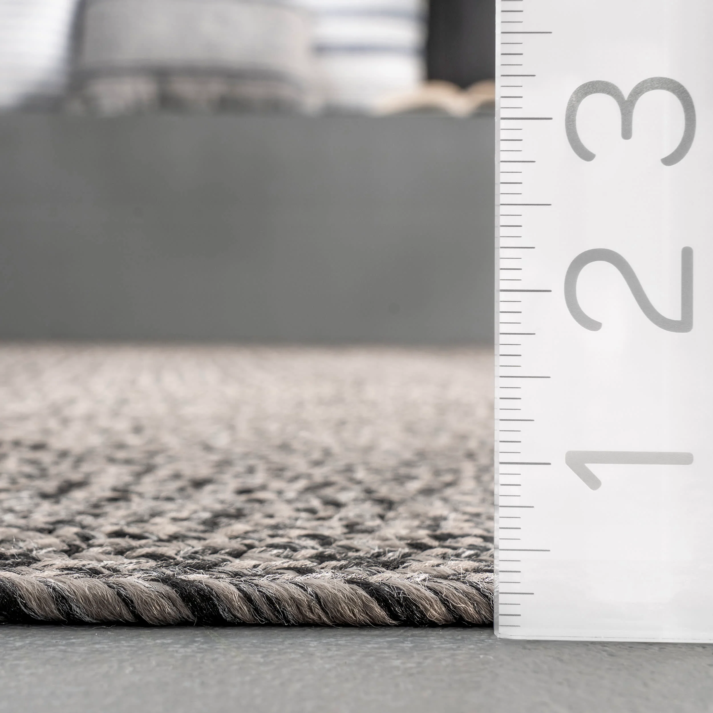 Braided Gradience Indoor/Outdoor Rug | Charcoal - Image 5