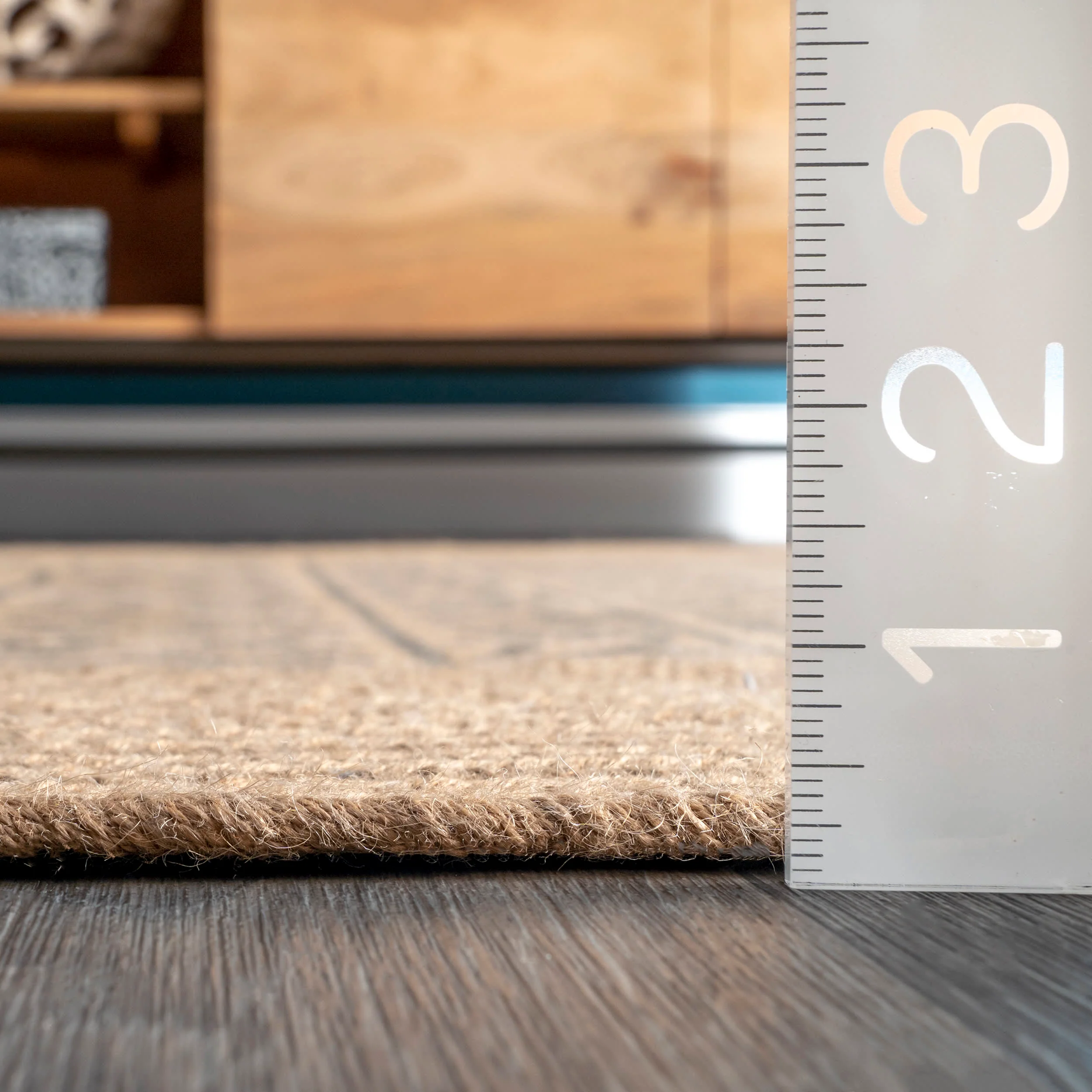 Braided Jute Tribal Rug | Natural - Image 5