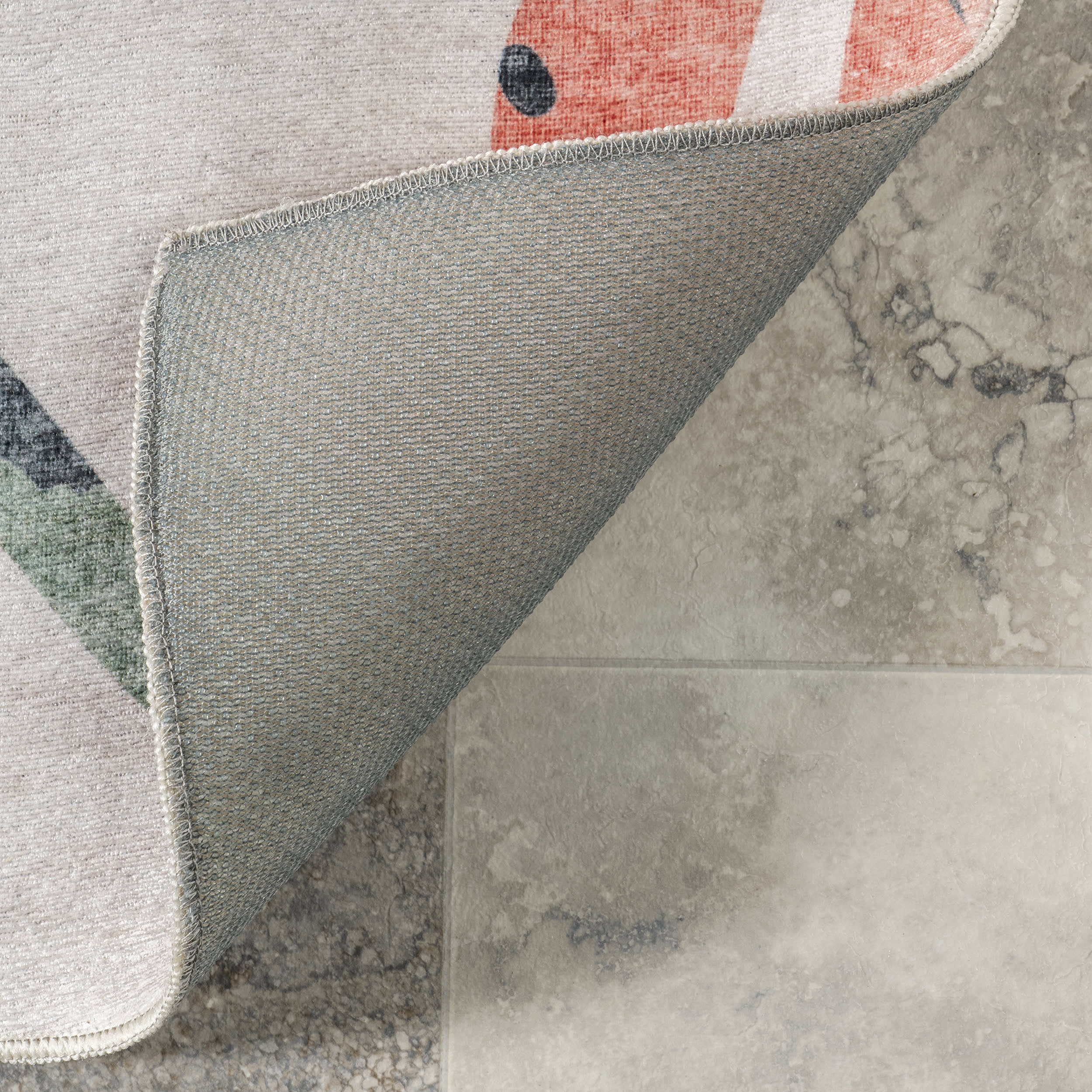 Breanna Leafy Washable Indoor/Outdoor Rug | Multicolor - Image 6