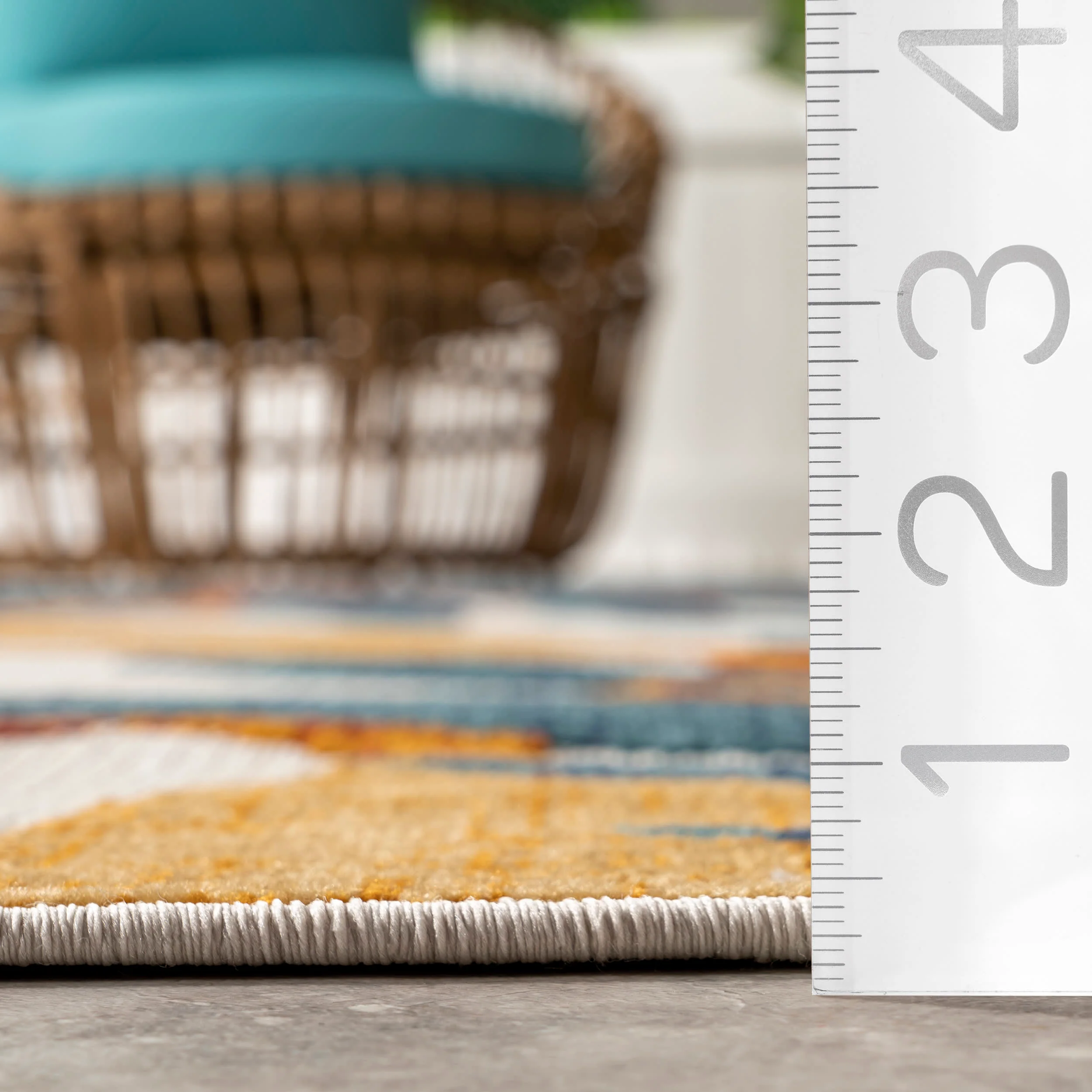 Bree Palm Leaf Indoor/Outdoor Rug | Multicolor - Image 5