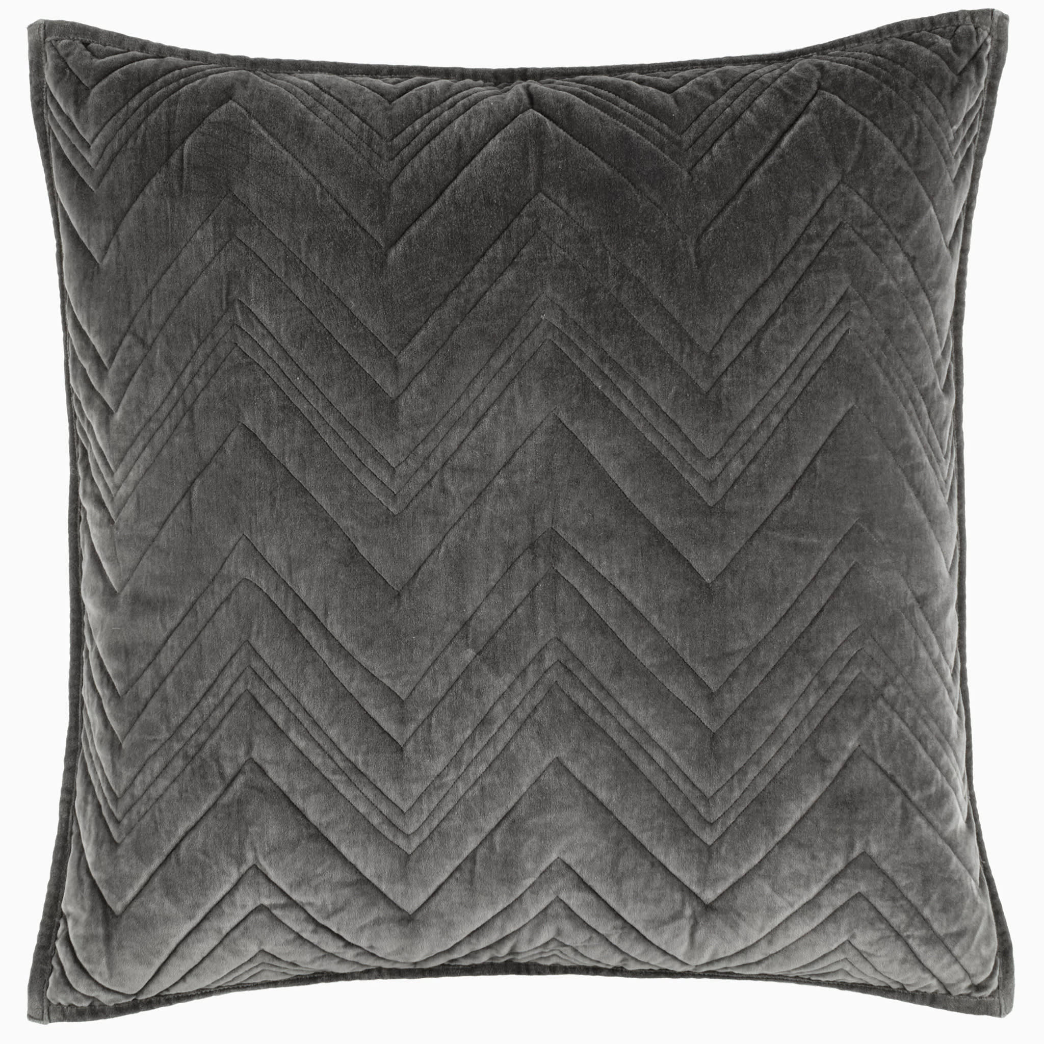 Brentwood Velvet Quilted Sham | Shale - Image 4