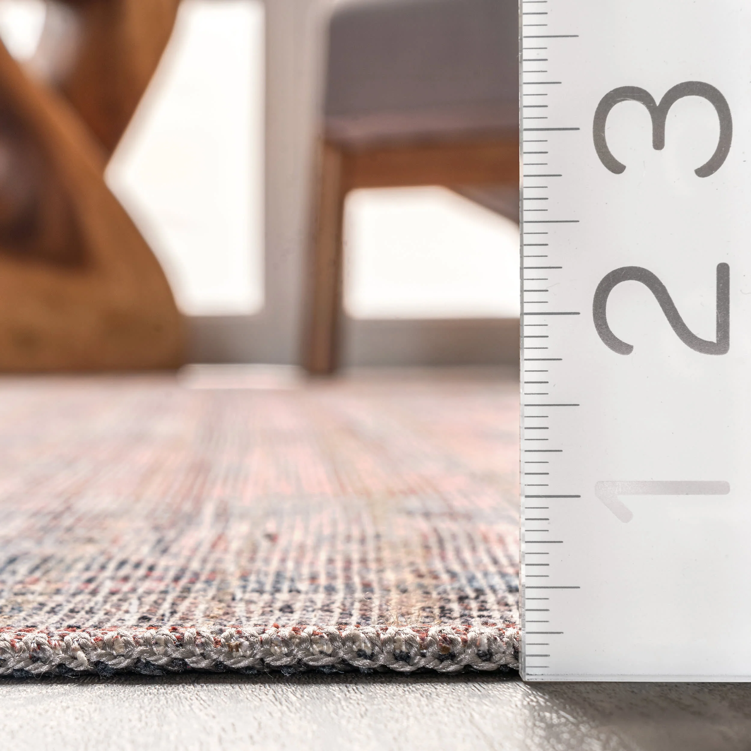 Bri Faded Washable Rug | Rust - Image 5