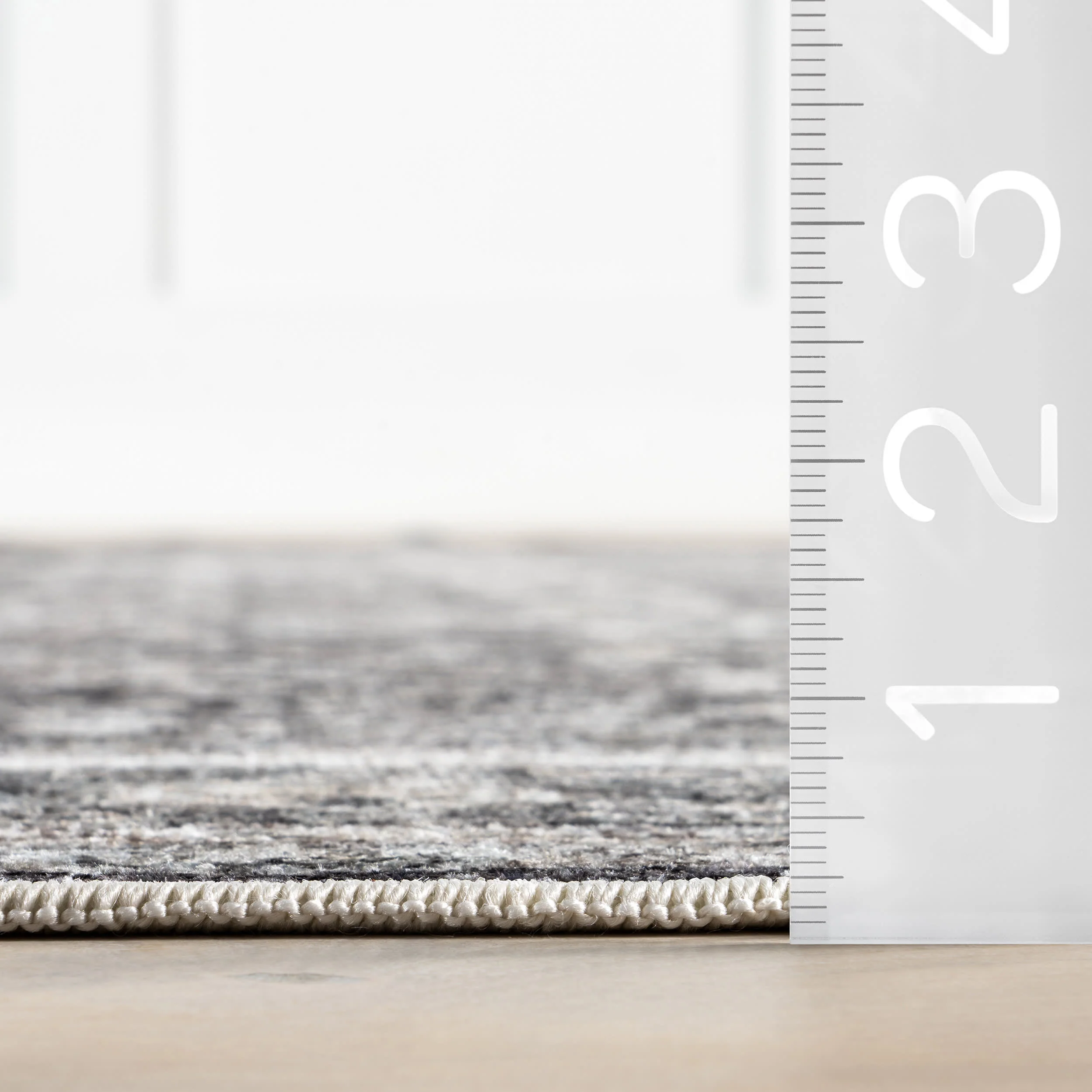 Briana Vintage Washable Rug | Brown - Image 6