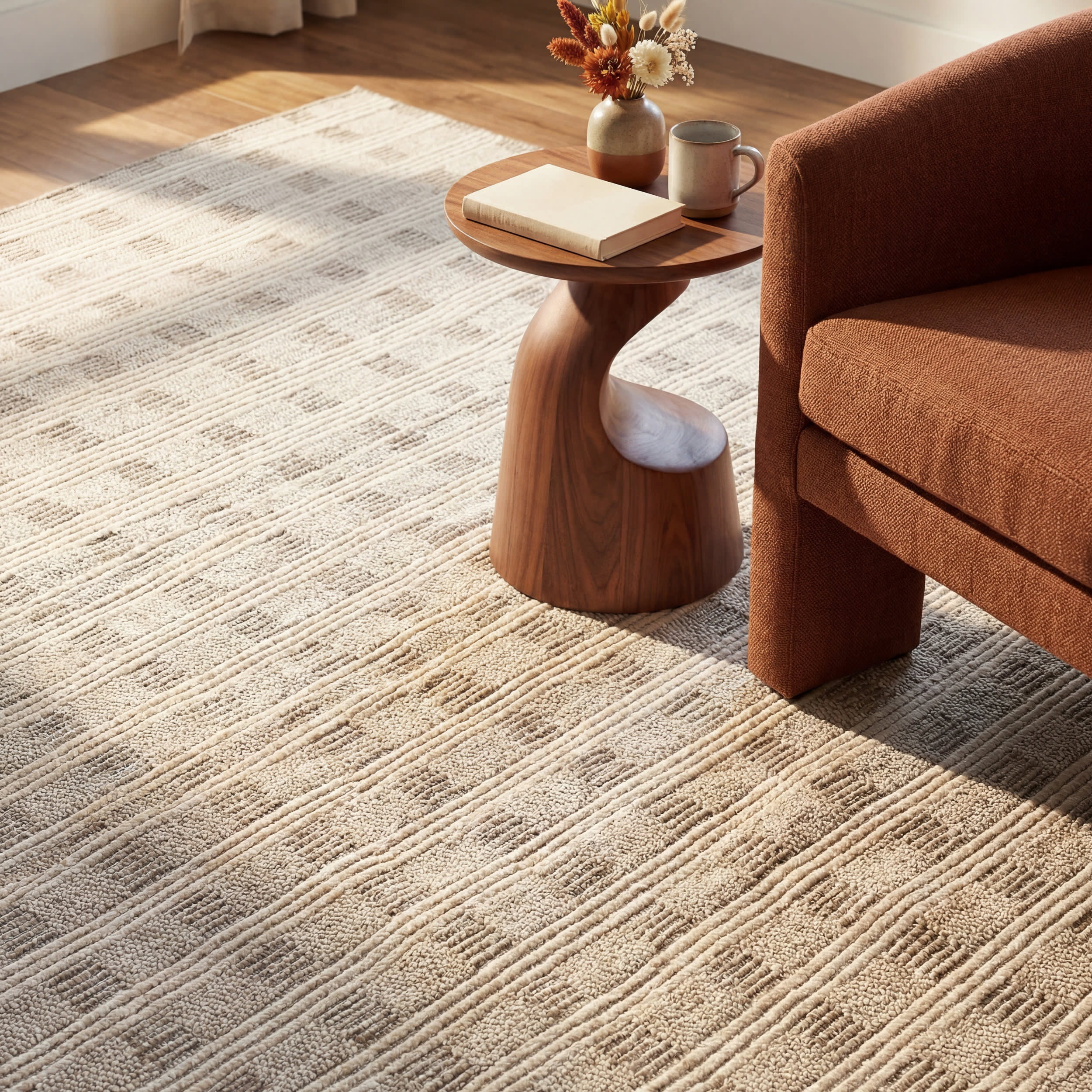 Briara Farmhouse Plaid Indoor/Outdoor Rug | Grey - Image 5