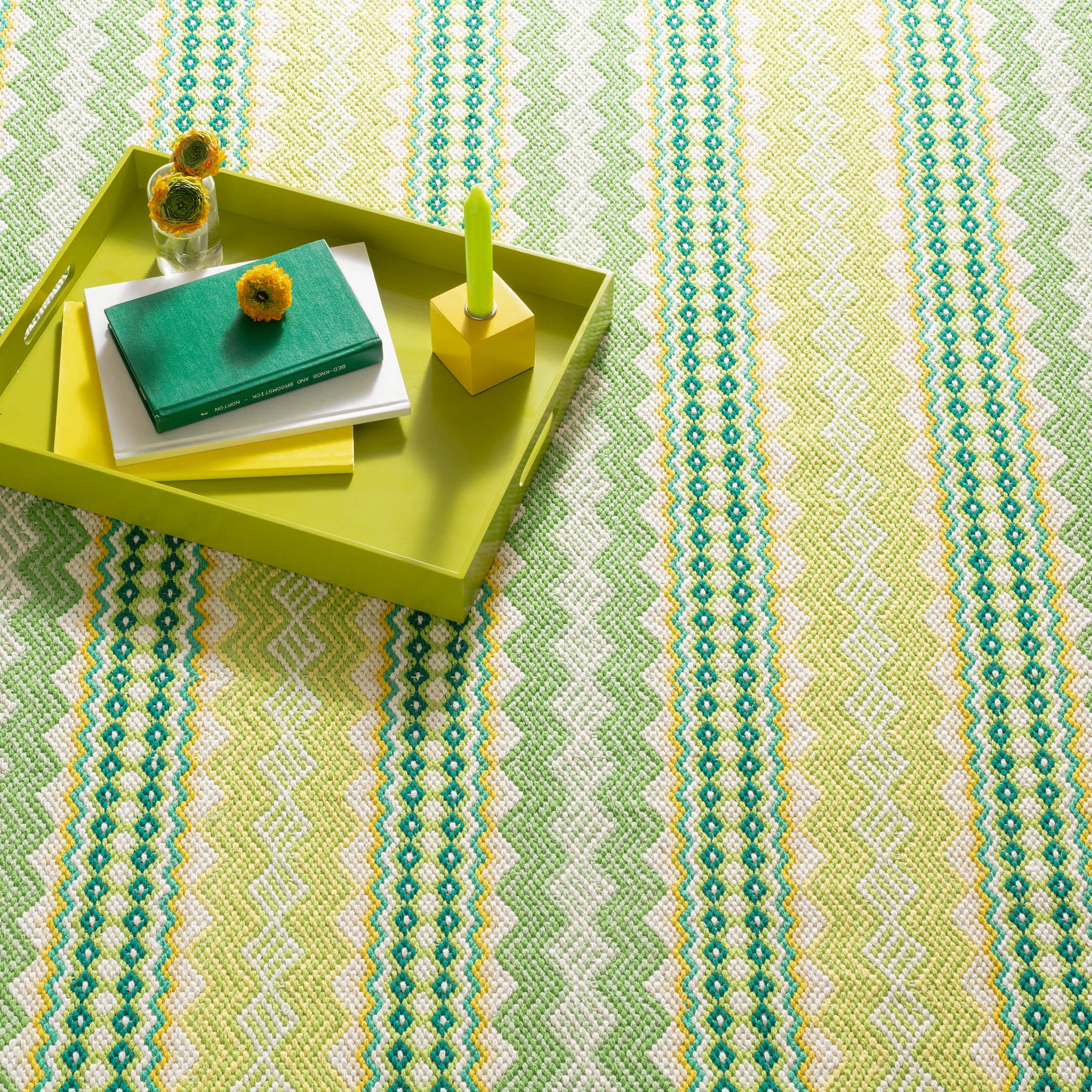 Briarwood Handwoven Cotton Rug | Lemon - Image 3