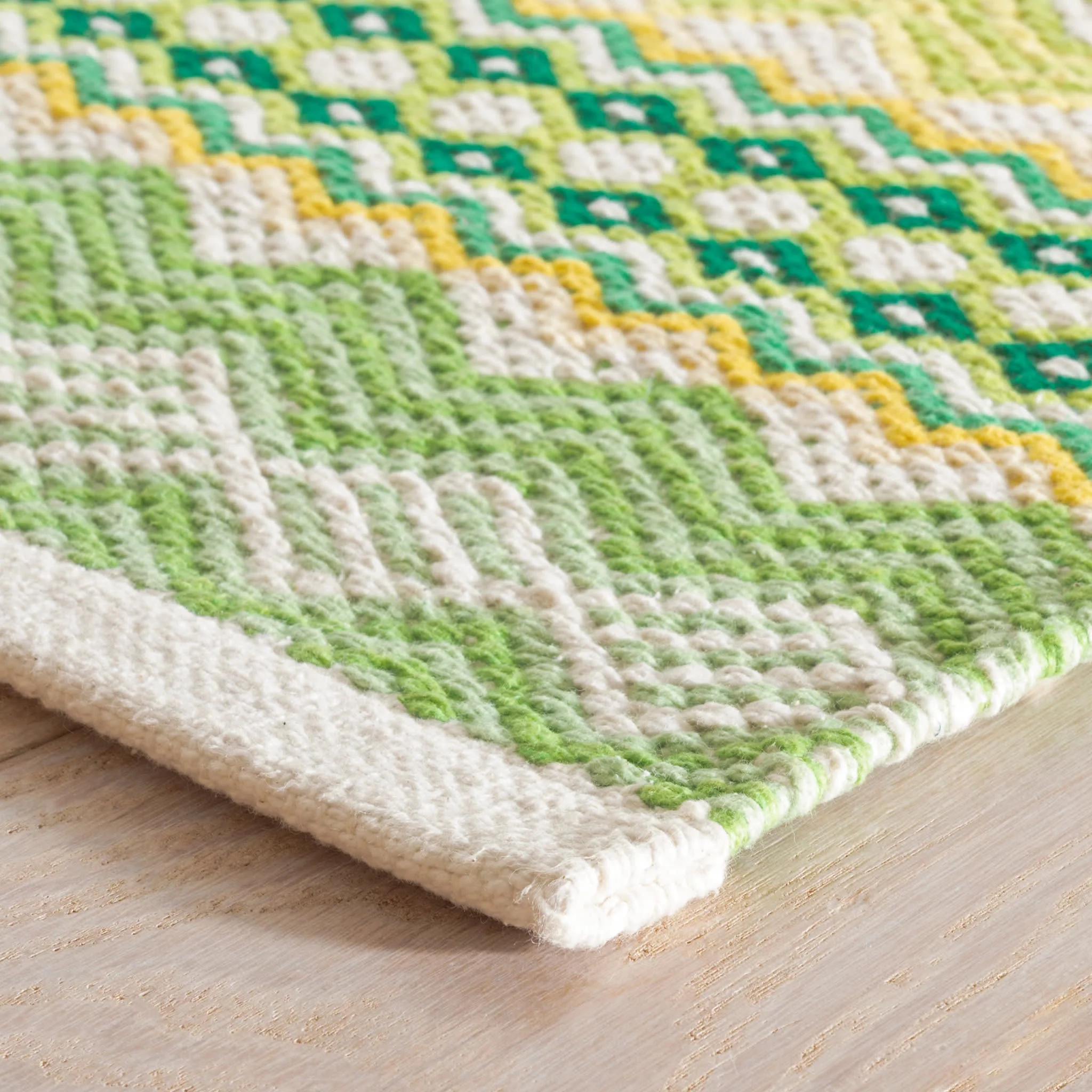 Briarwood Handwoven Cotton Rug | Lemon - Image 4
