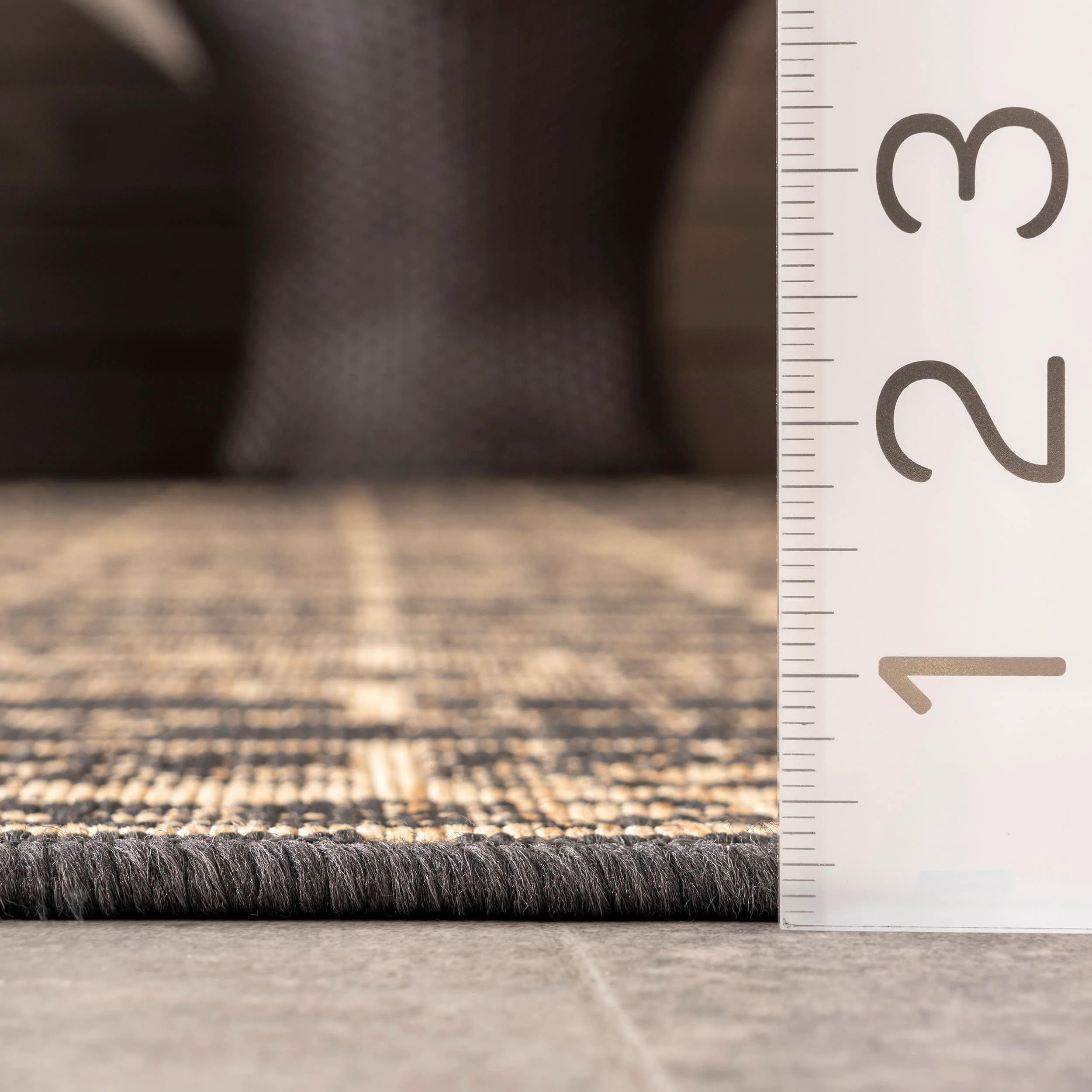 Brickwork Indoor/Outdoor Rug | Charcoal - Image 5