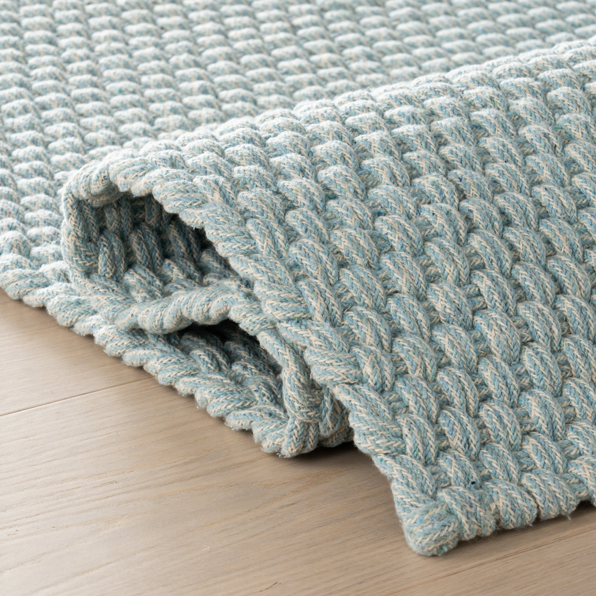 Bridges Rope Rug | Light Blue - Image 6
