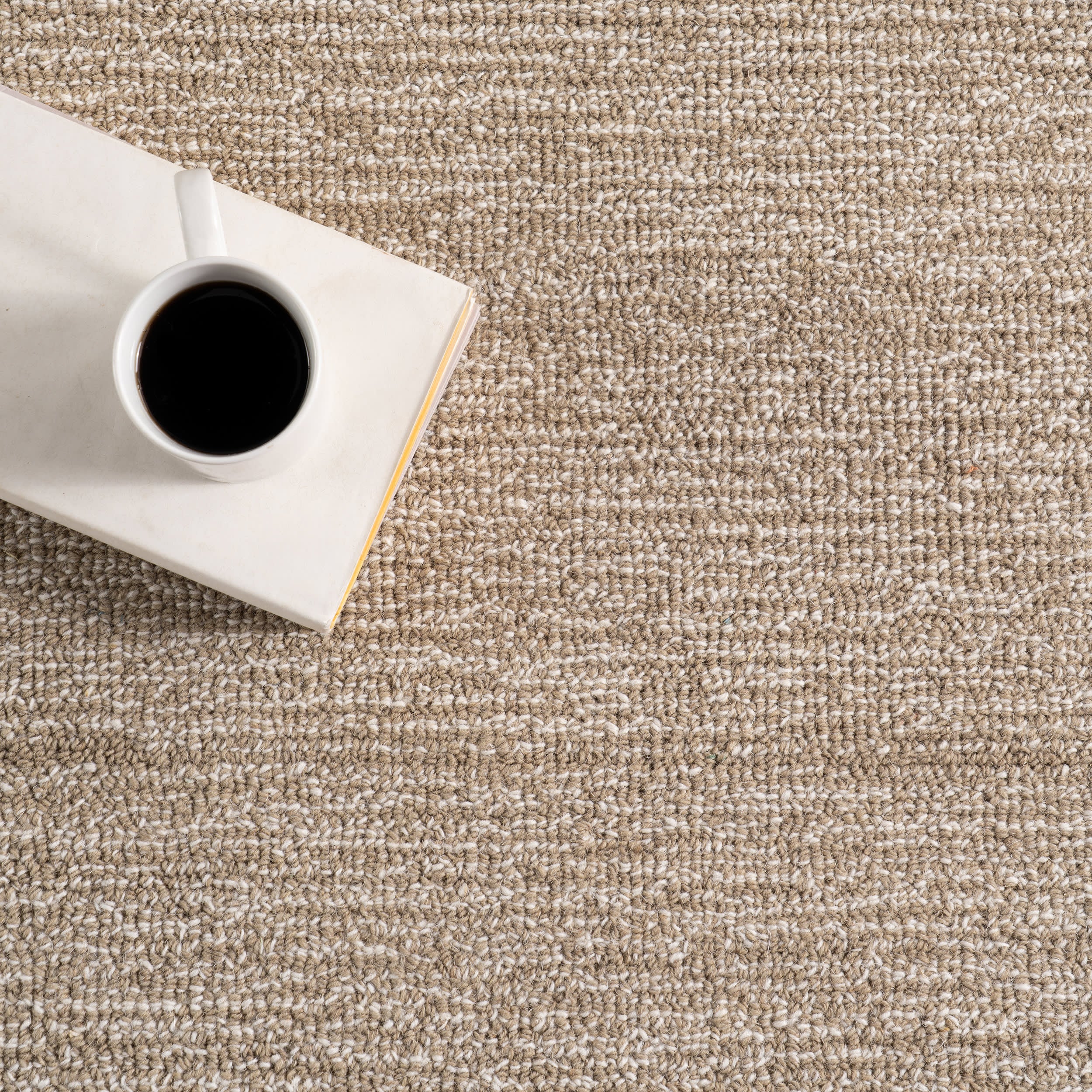 Broaun Solid Bordered Rug | Oatmeal - Image 8