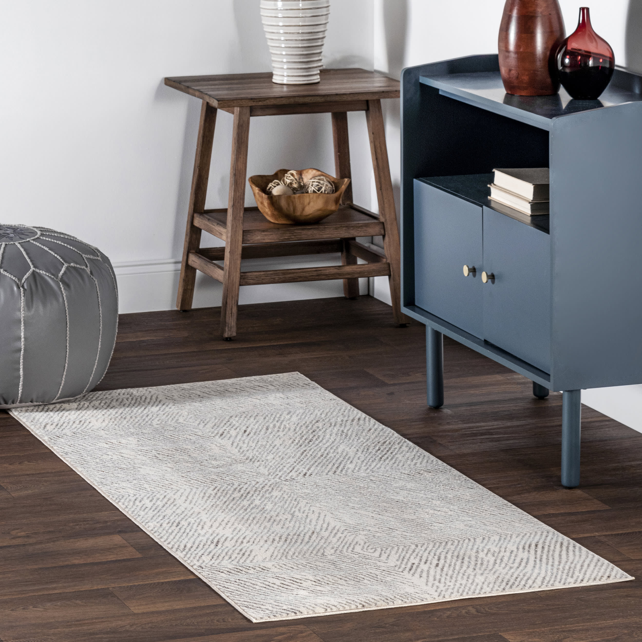 Broken Chevrons Rug | Beige - Image 2