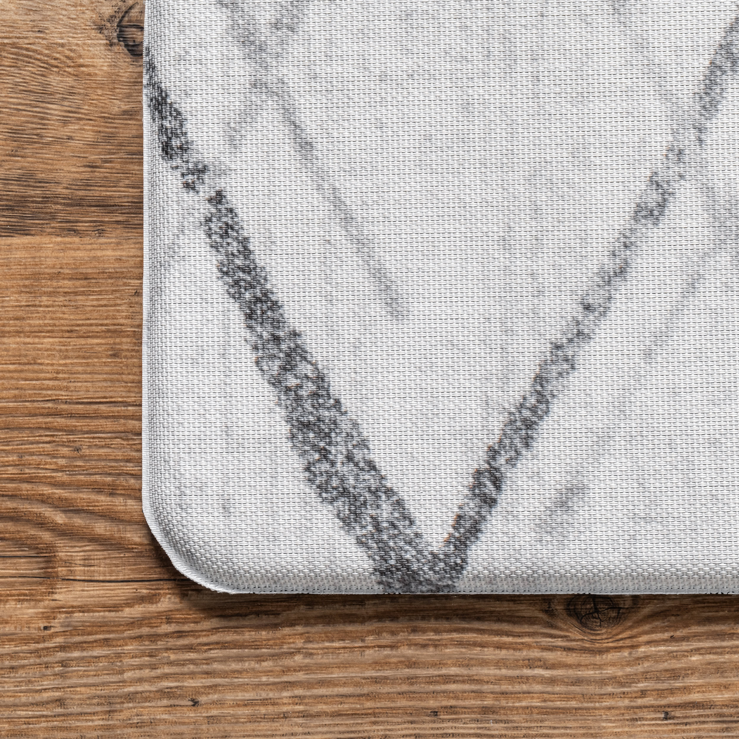 Broken Lattice Printed Anti-Fatigue Mat | Light Grey - Image 3
