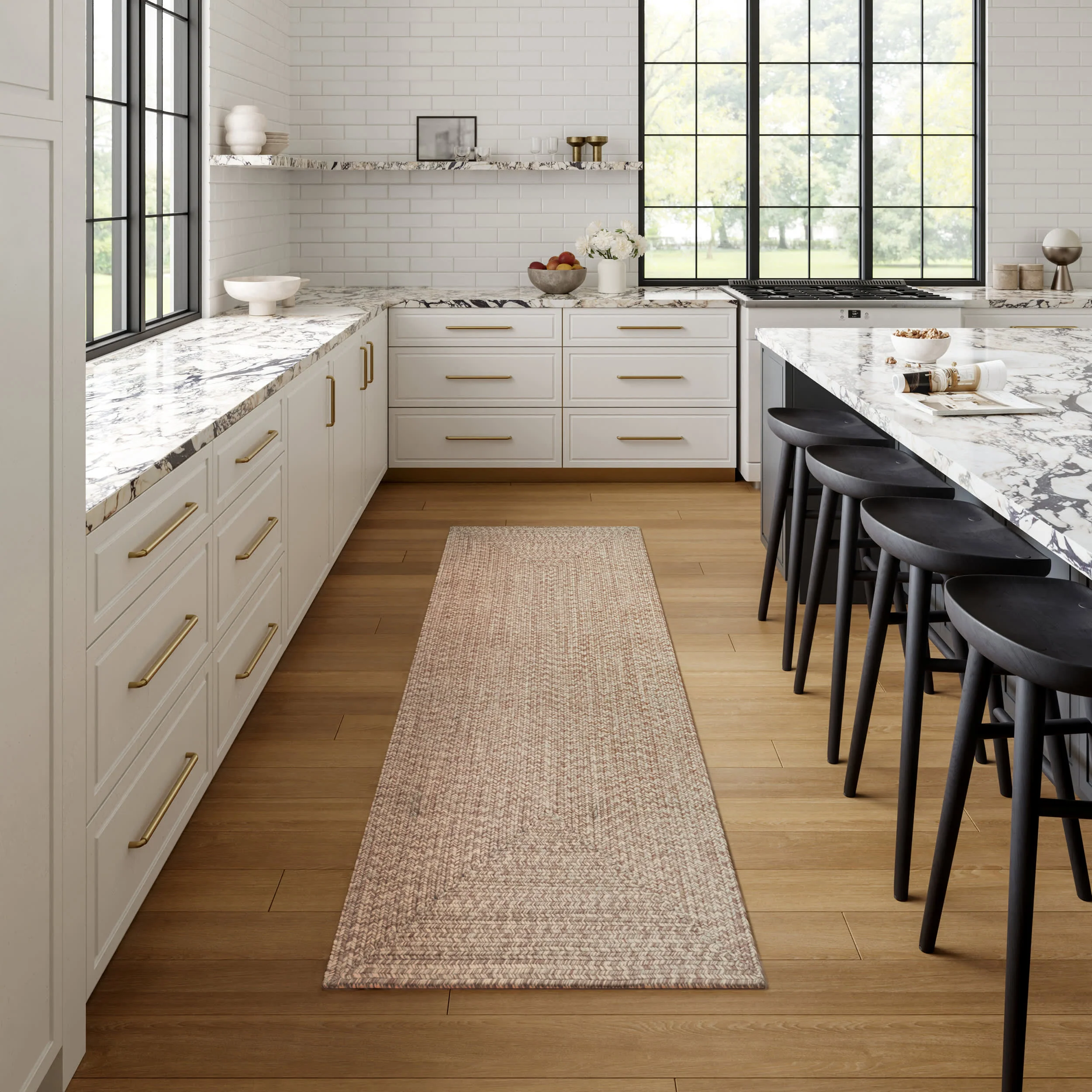 Broken Lattice Rug | Grey - Image 2