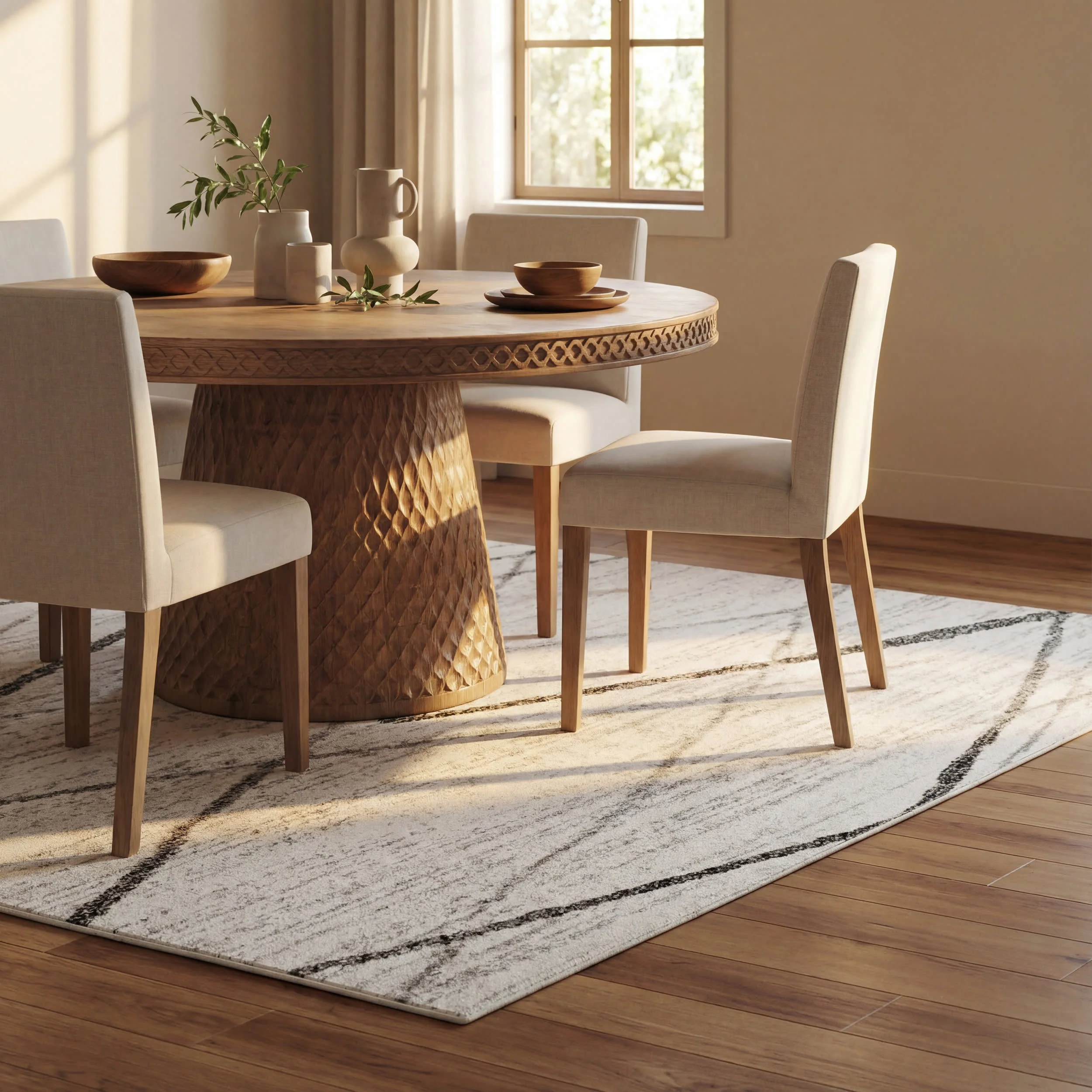 Broken Lattice Rug | Grey - Image 7