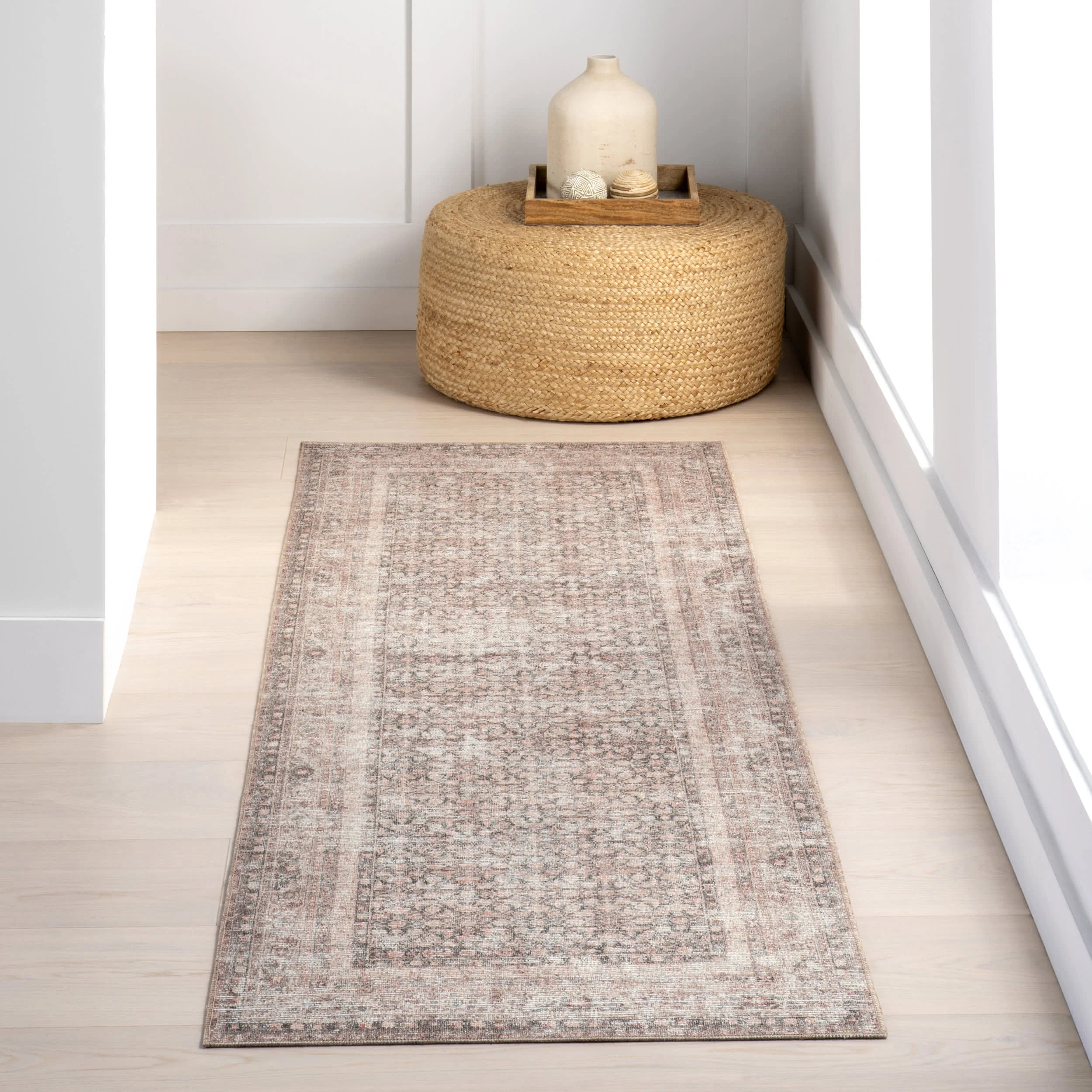 Bronte Vintage Rug | Light Brown - Image 2