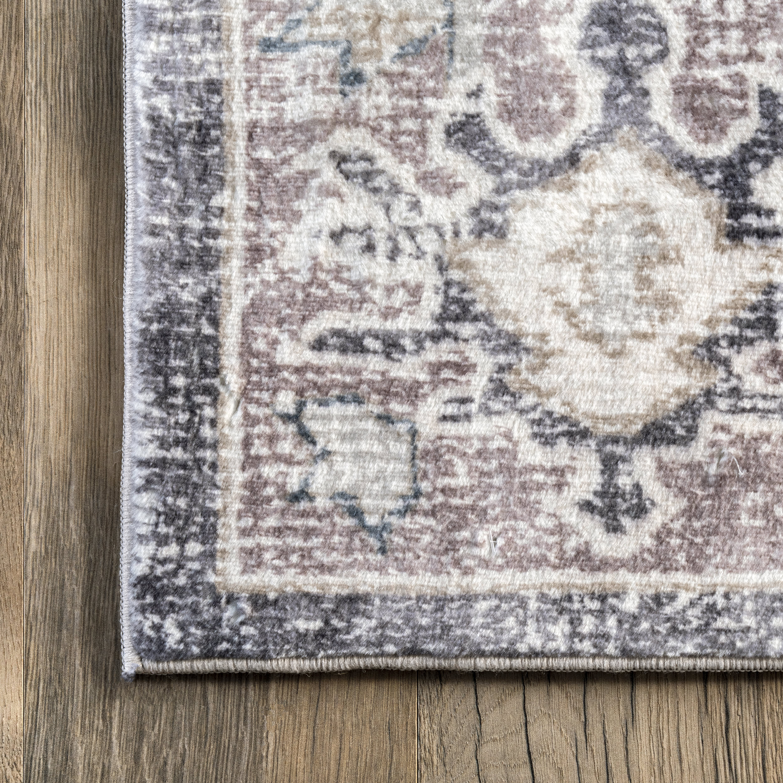 Brooklyn Vintage Medallion Rug | Grey - Image 3