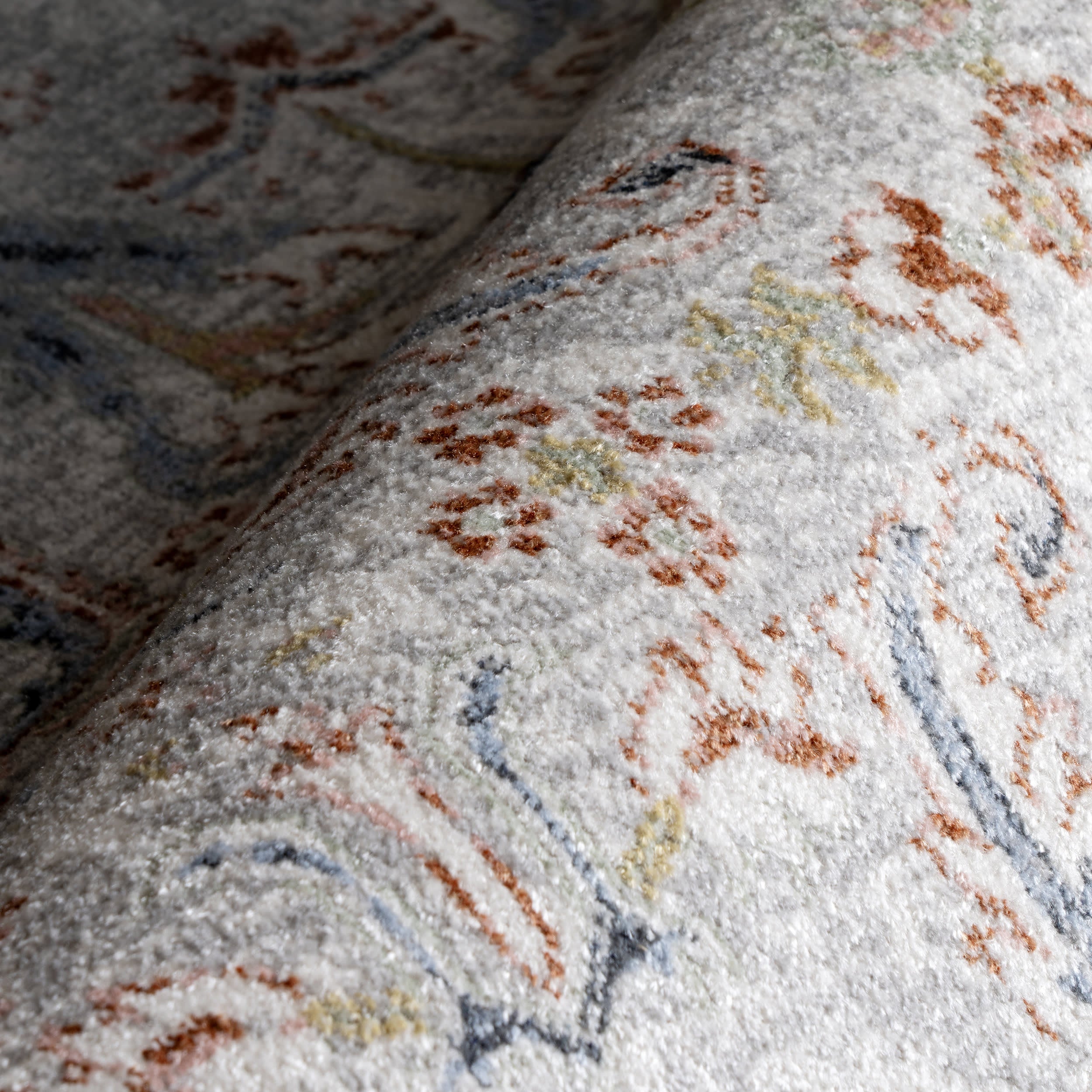 Brooklynn Floral Medallion Washable Rug | Rust - Image 3