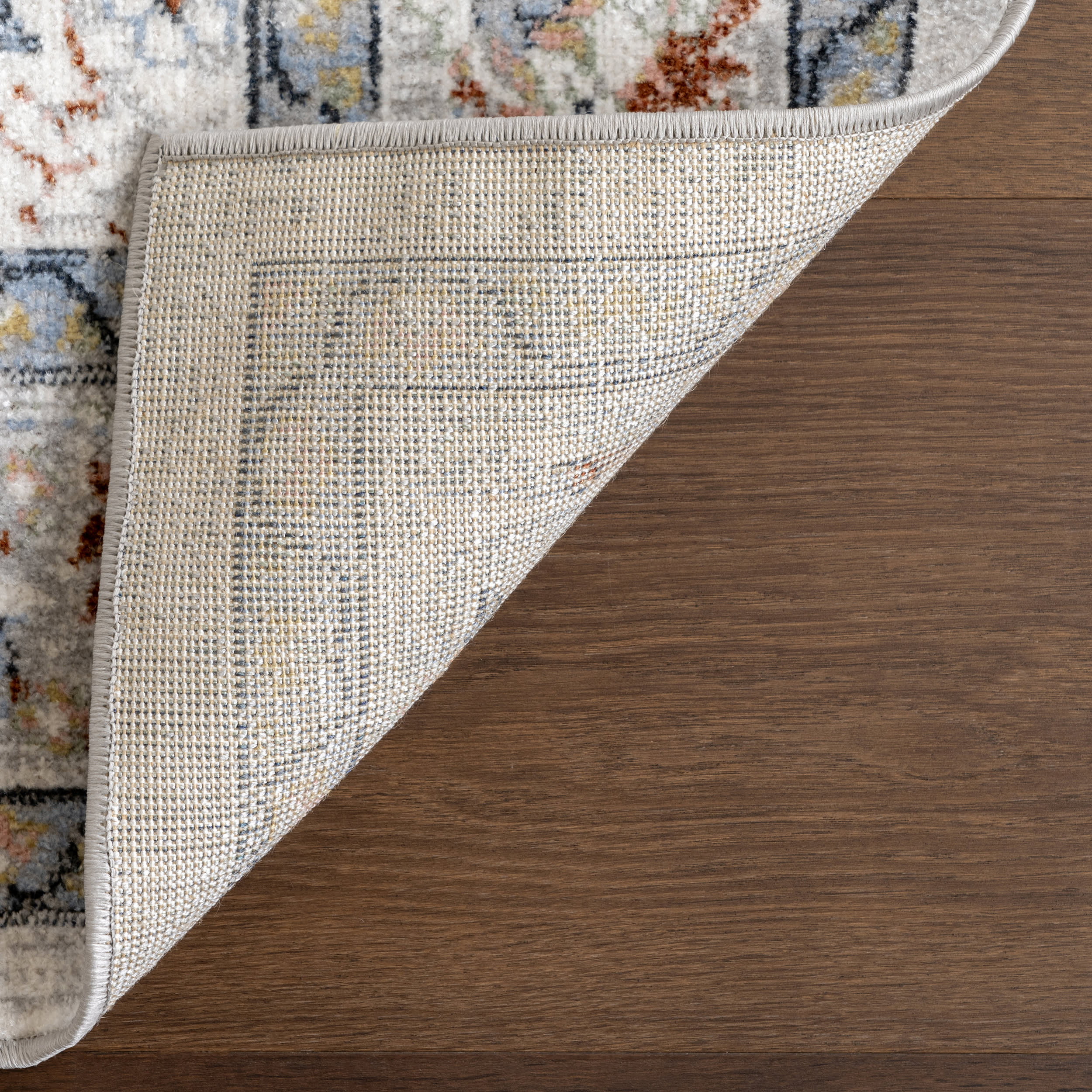 Brooklynn Floral Medallion Washable Rug | Rust - Image 7