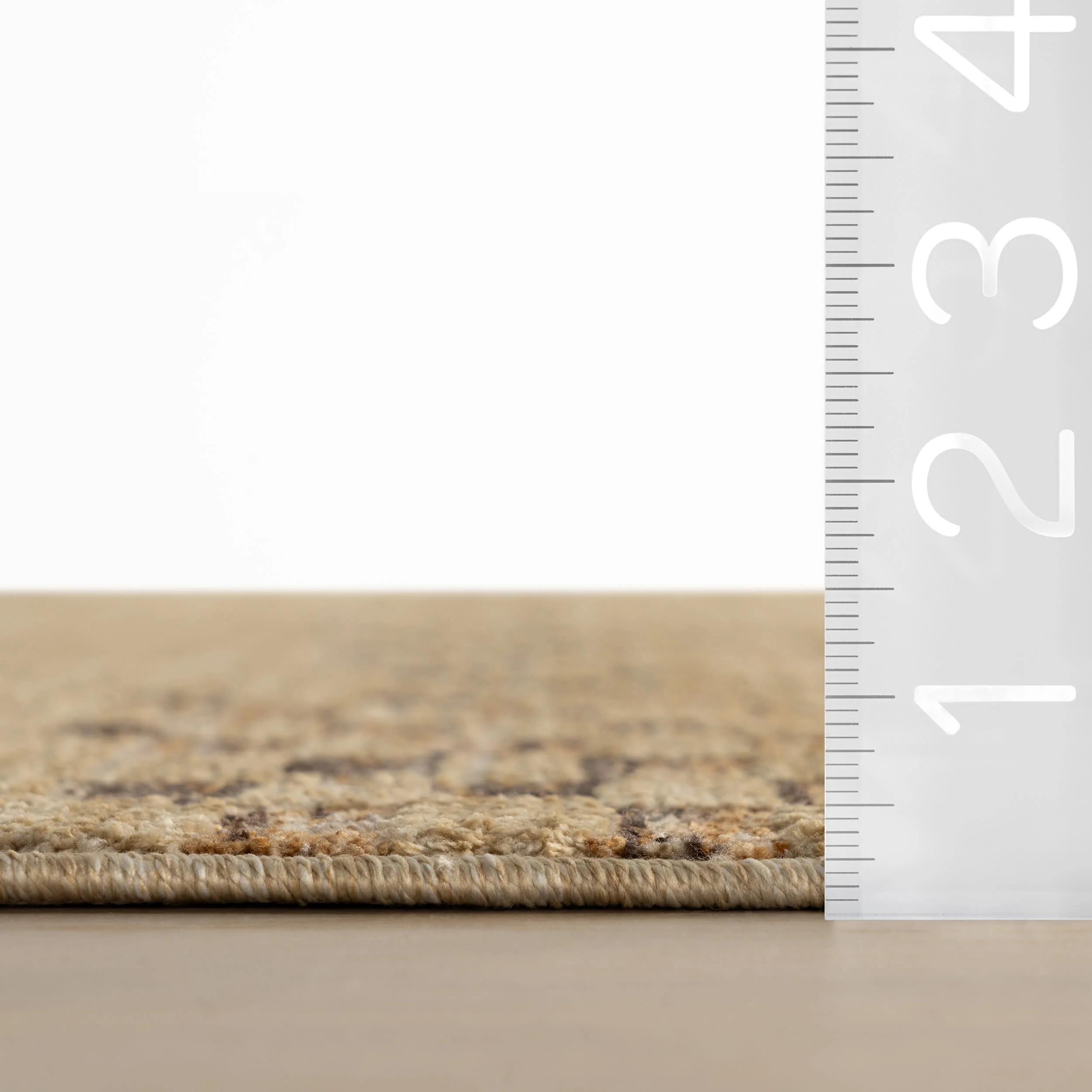 Brumacheck Mid-Century Modern Striped Rug | Tan - Image 6