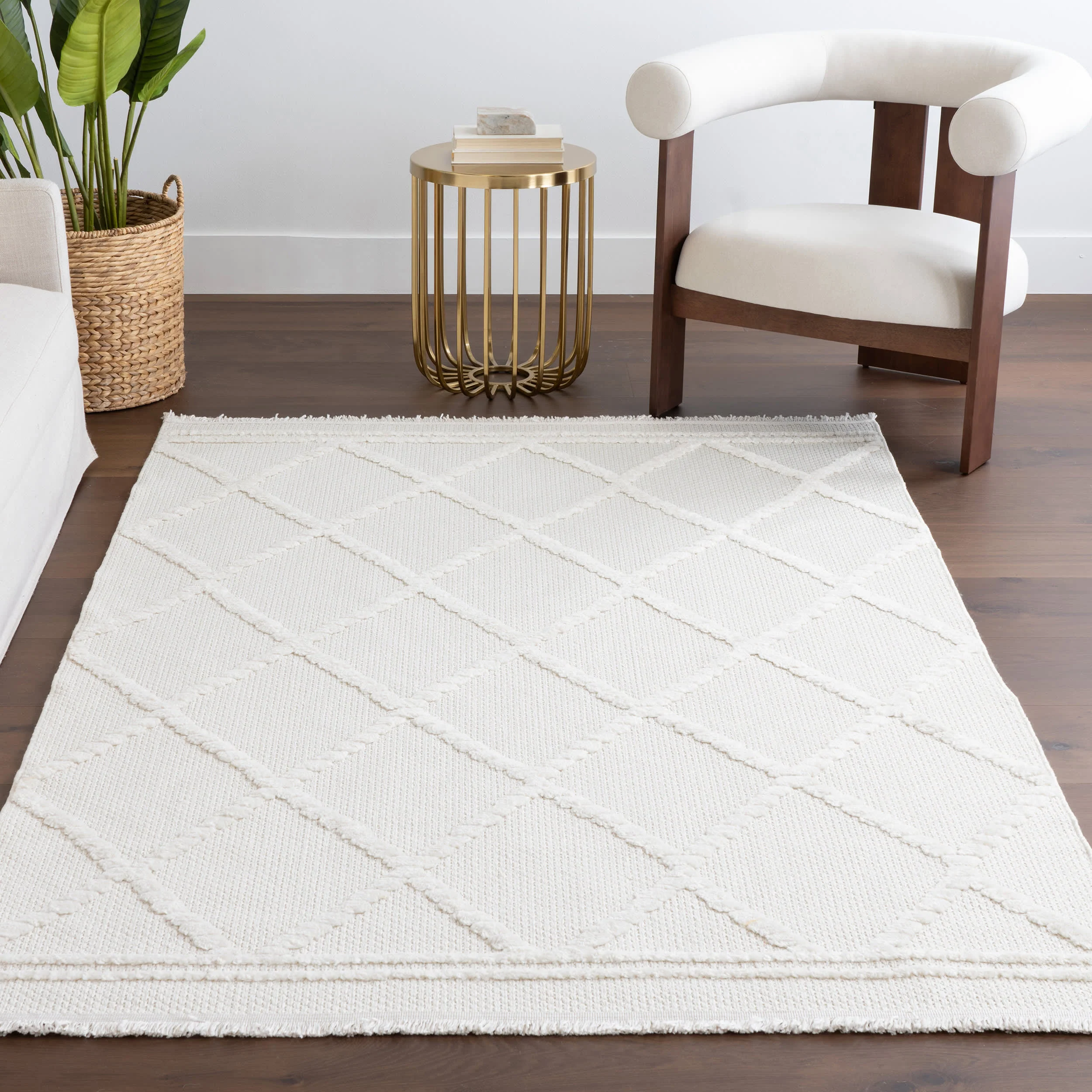 Brynn Trellis Rug | Cream - Image 5