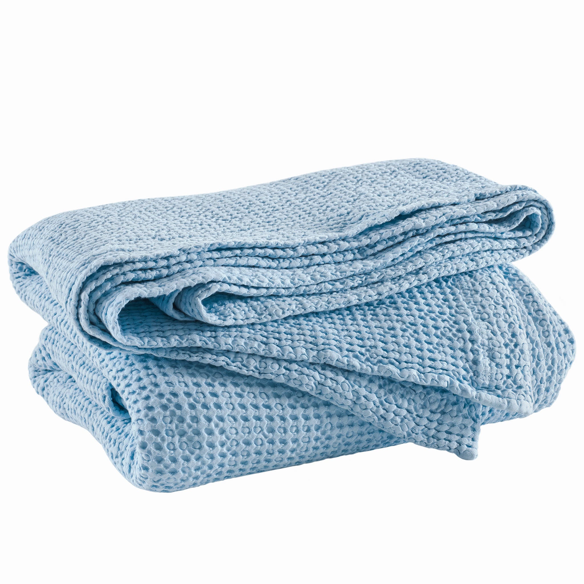 Bubble Matelasse Coverlet | Soft Blue - Image 2