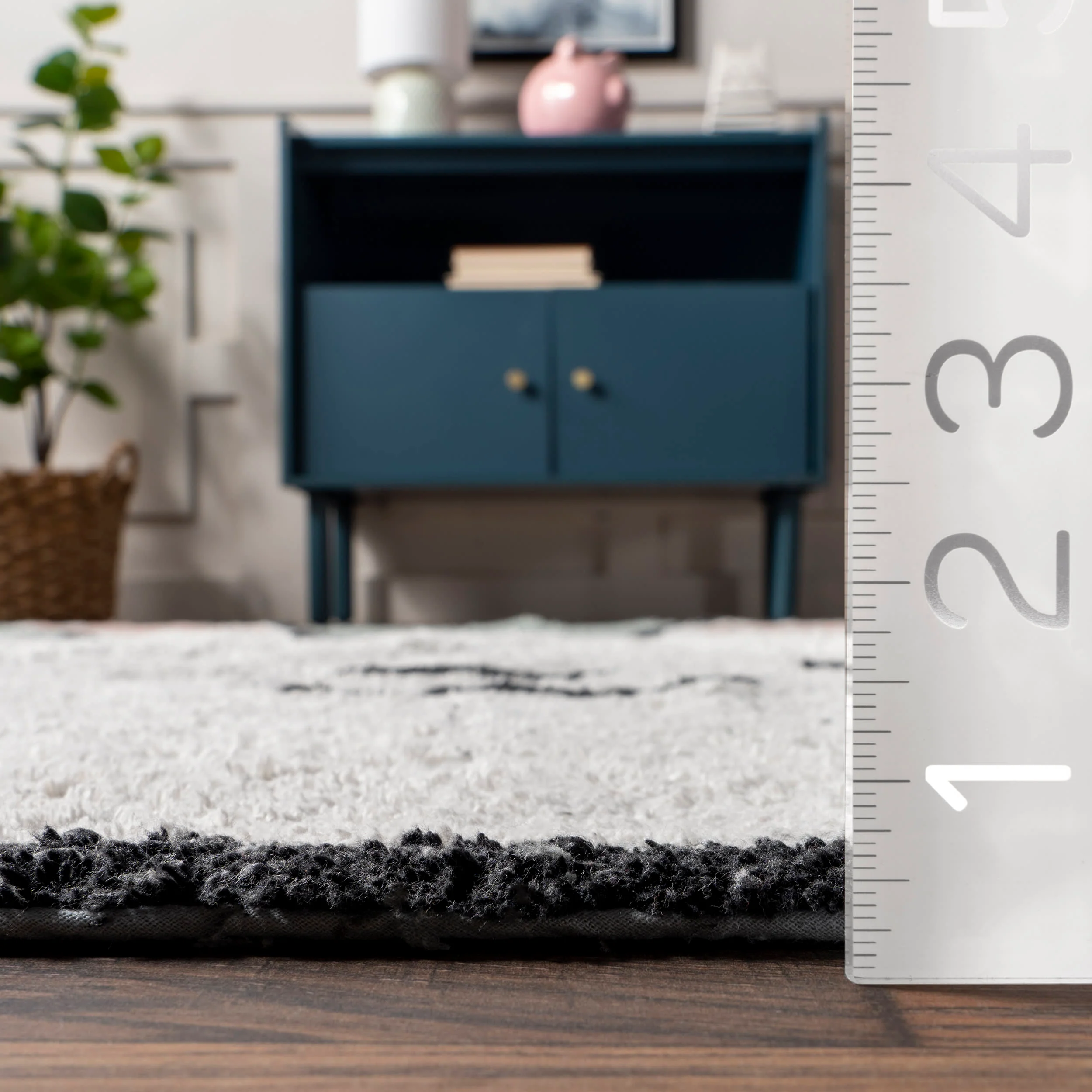 Bunny Nursery Washable Rug | Grey - Image 5