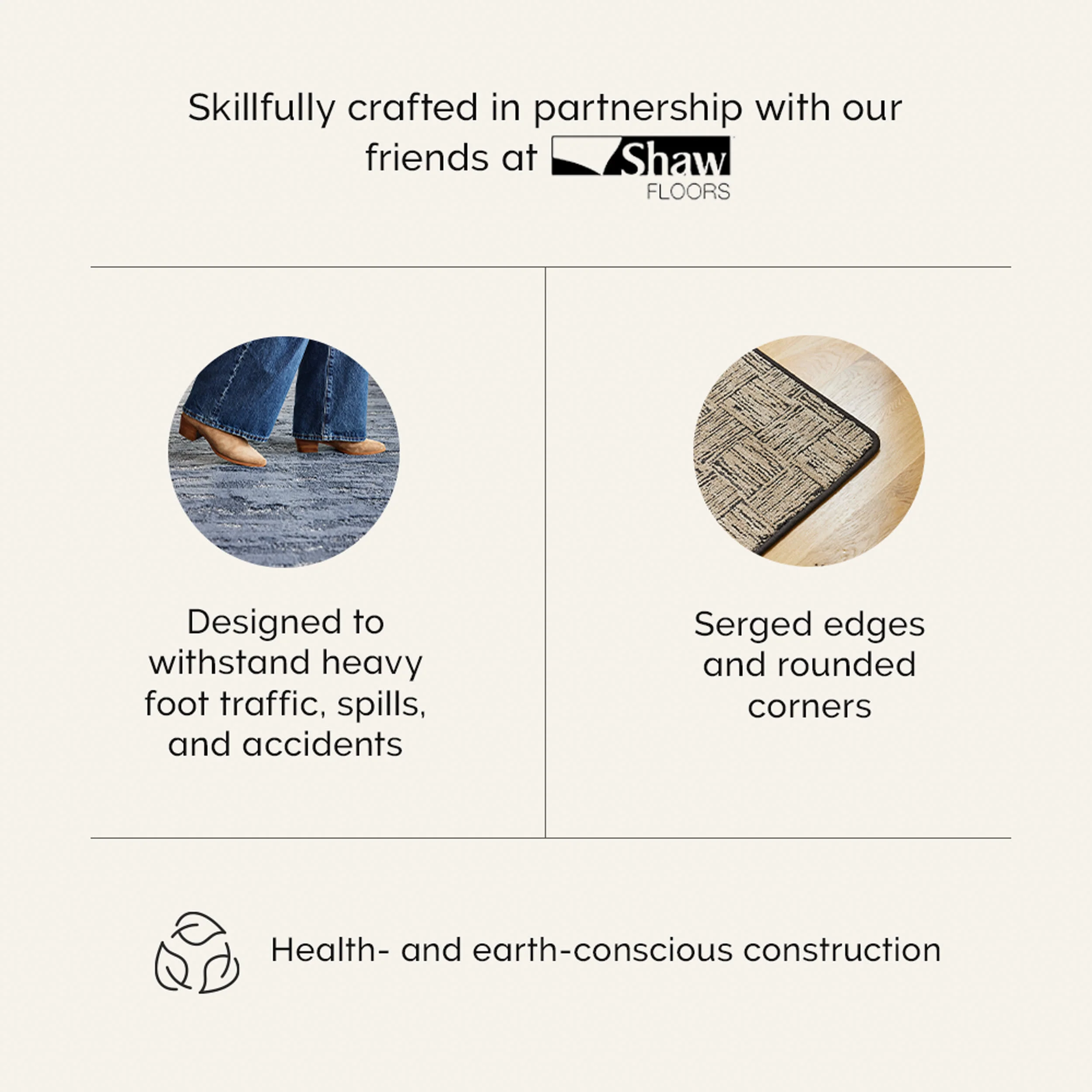 Bunting Distressed Custom Rug | Sandstone - Image 6