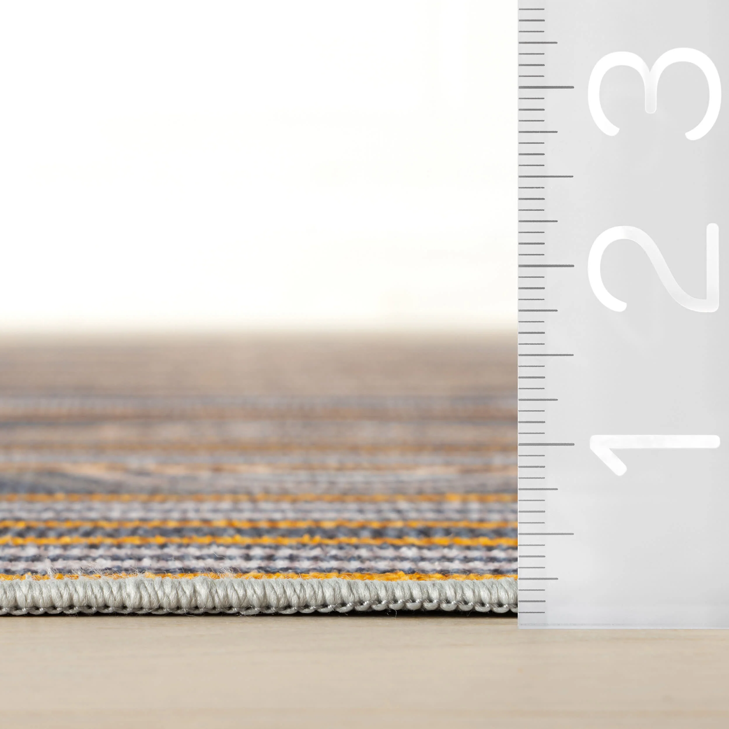 Button Machine Washable Rug | Grey - Image 5