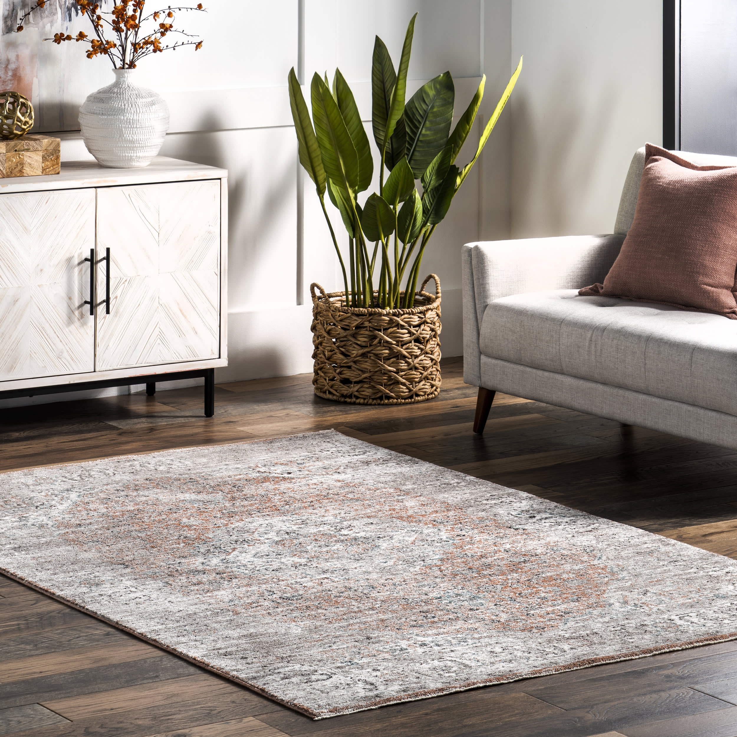 Cabalina Vintage Persian Rug | Rust - Image 2