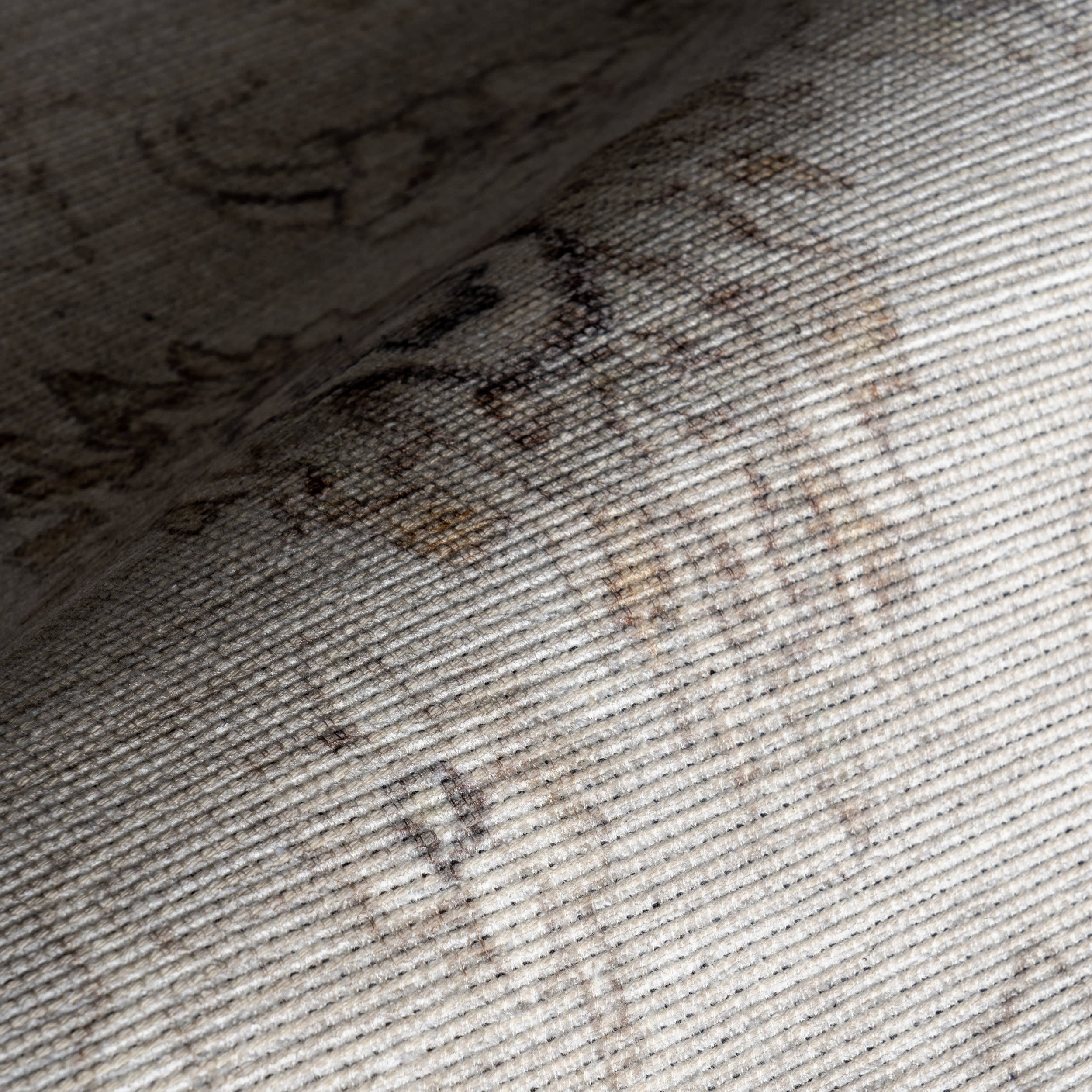 Cadence Floral Washable Rug | Taupe - Image 3