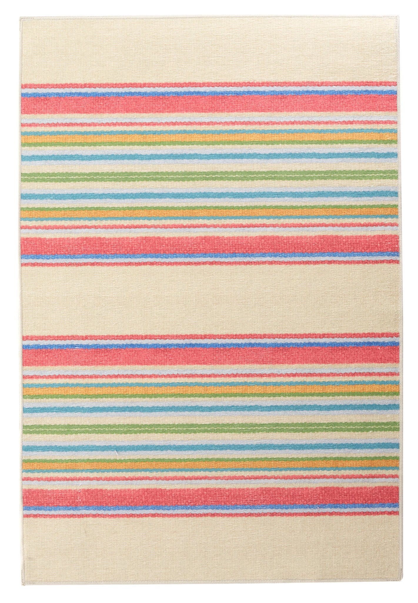 Cady Stripe Machine Washable Rug | Multi - Image 2