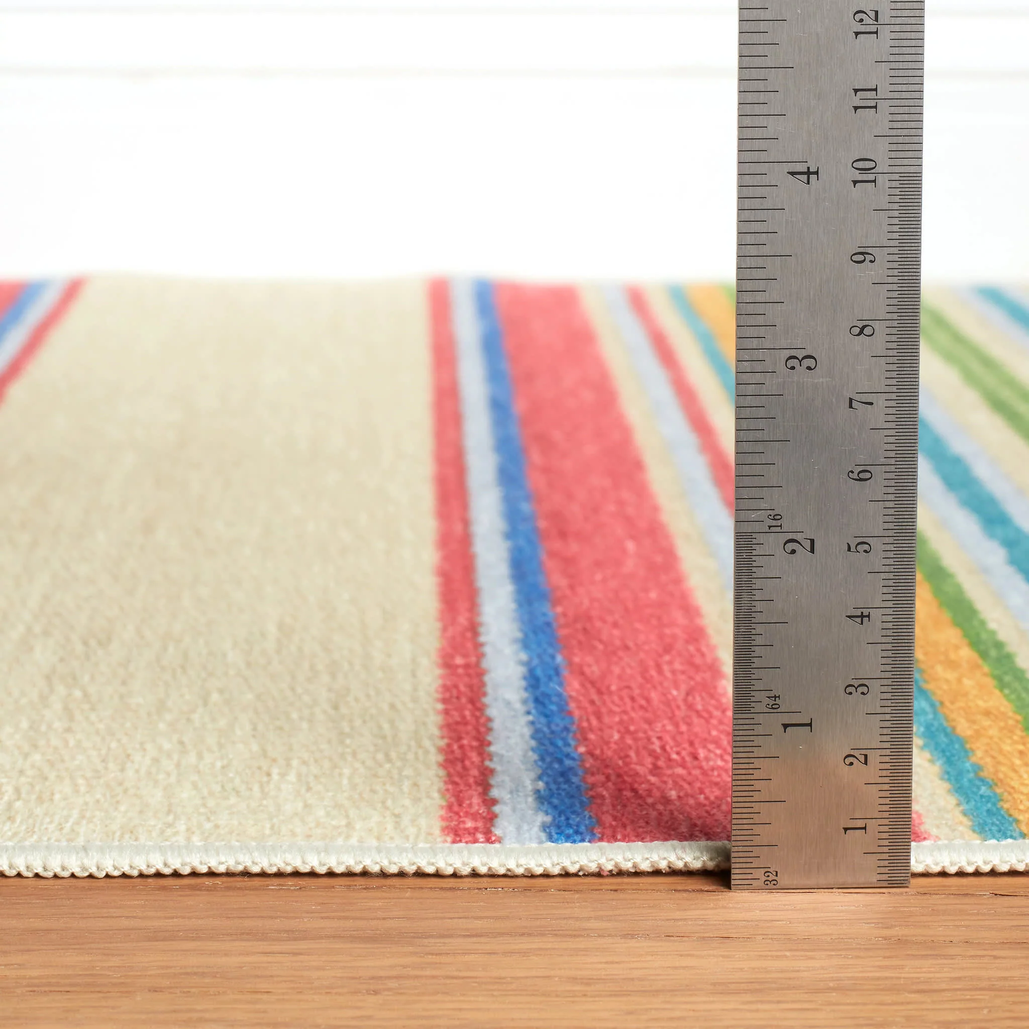 Cady Stripe Machine Washable Rug | Multi - Image 4