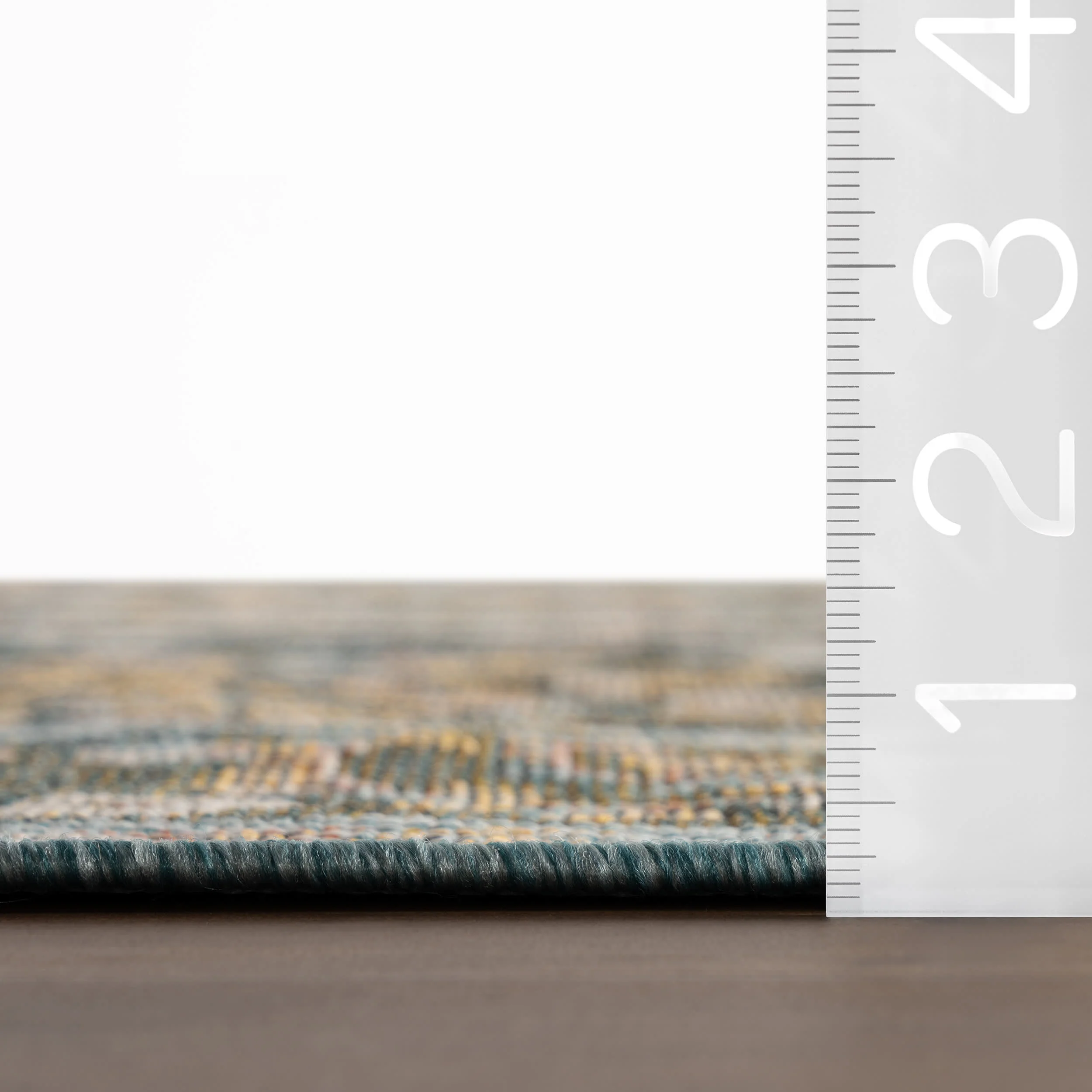 Caeslyn Traditional Floral Indoor/Outdoor Rug | Blue - Image 6