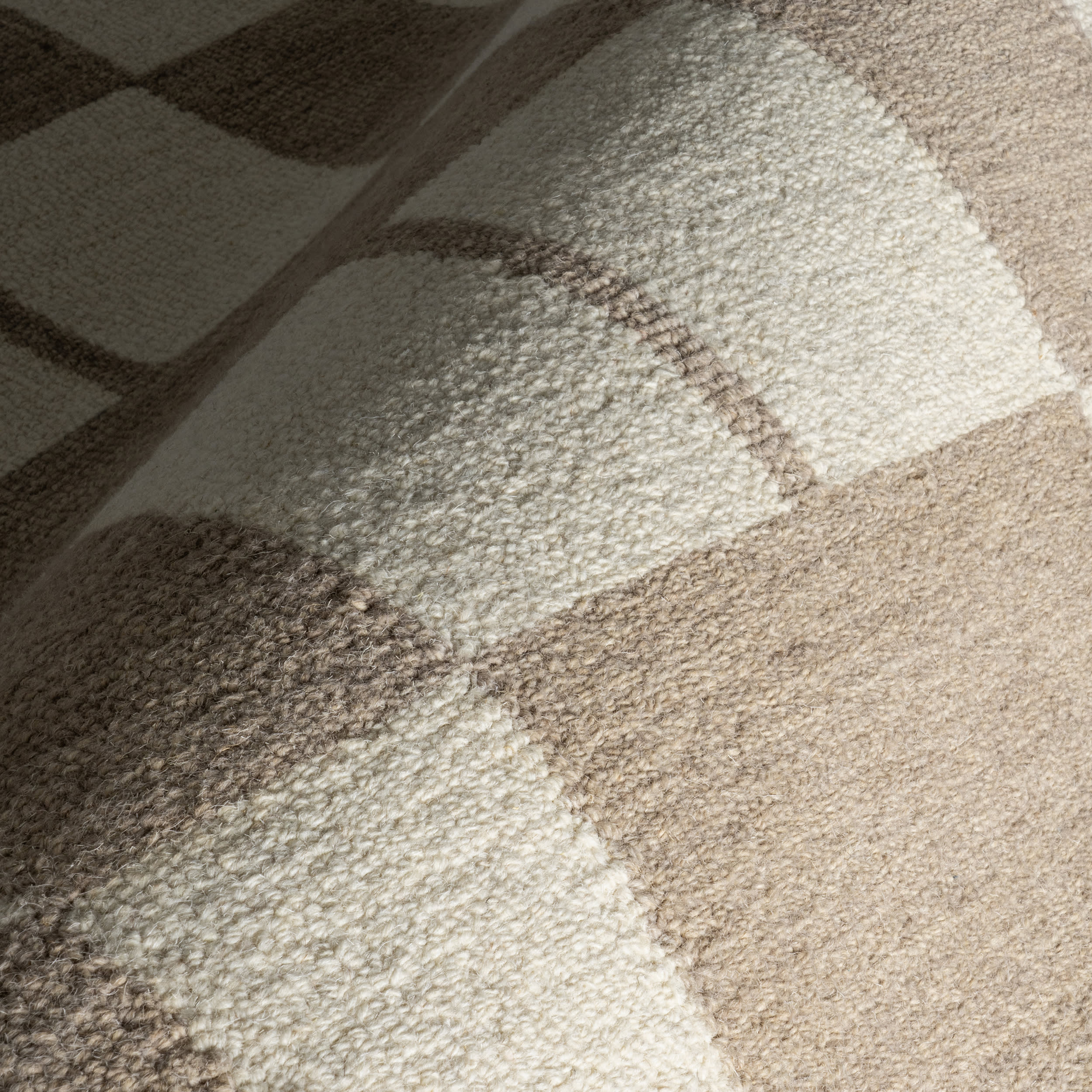 Caitlin Geometric Wool Rug | Beige - Image 3