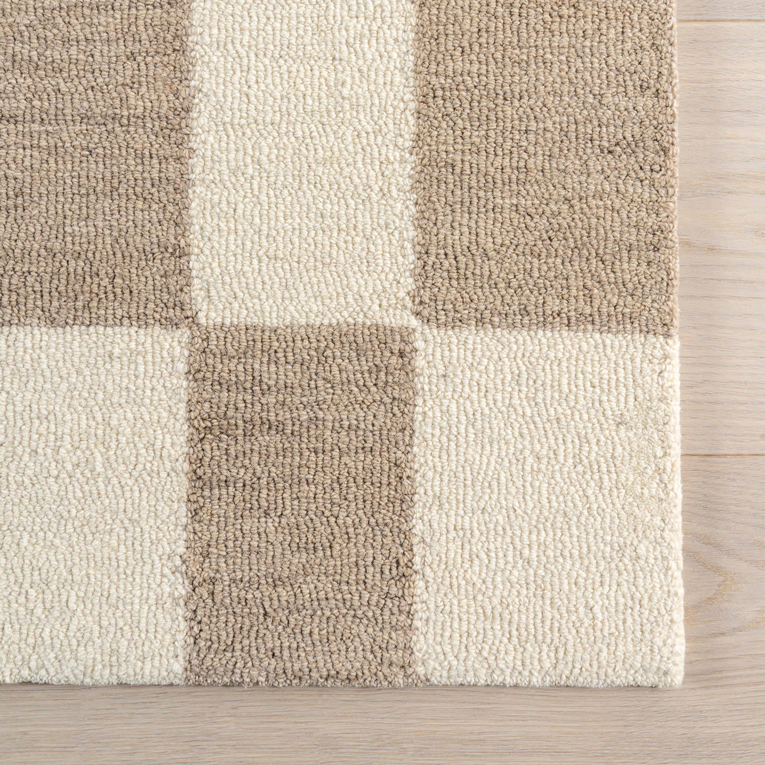 Caitlin Geometric Wool Rug | Beige - Image 4