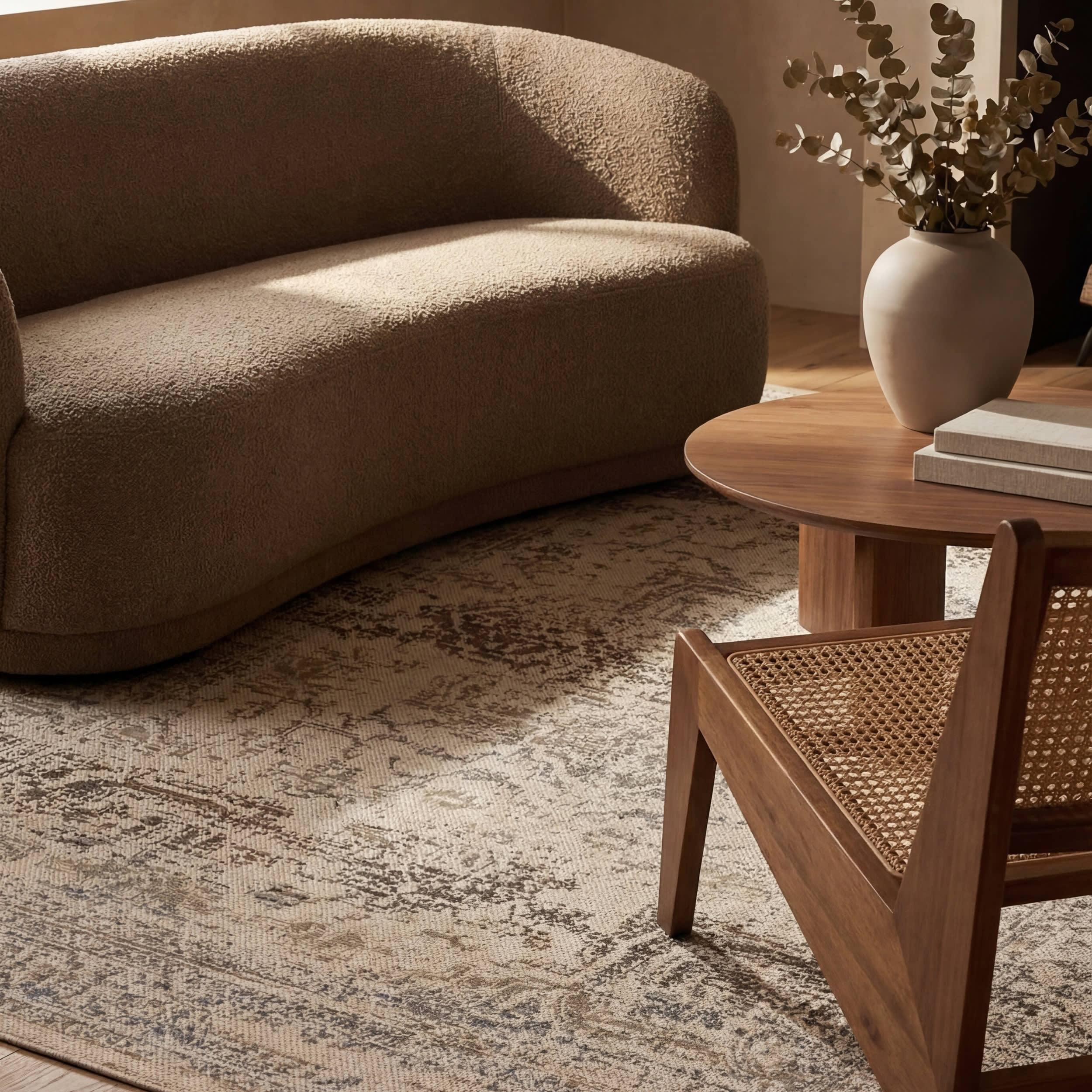 Calanthe Traditional Medallion Indoor/Outdoor Rug | Sand - Image 5