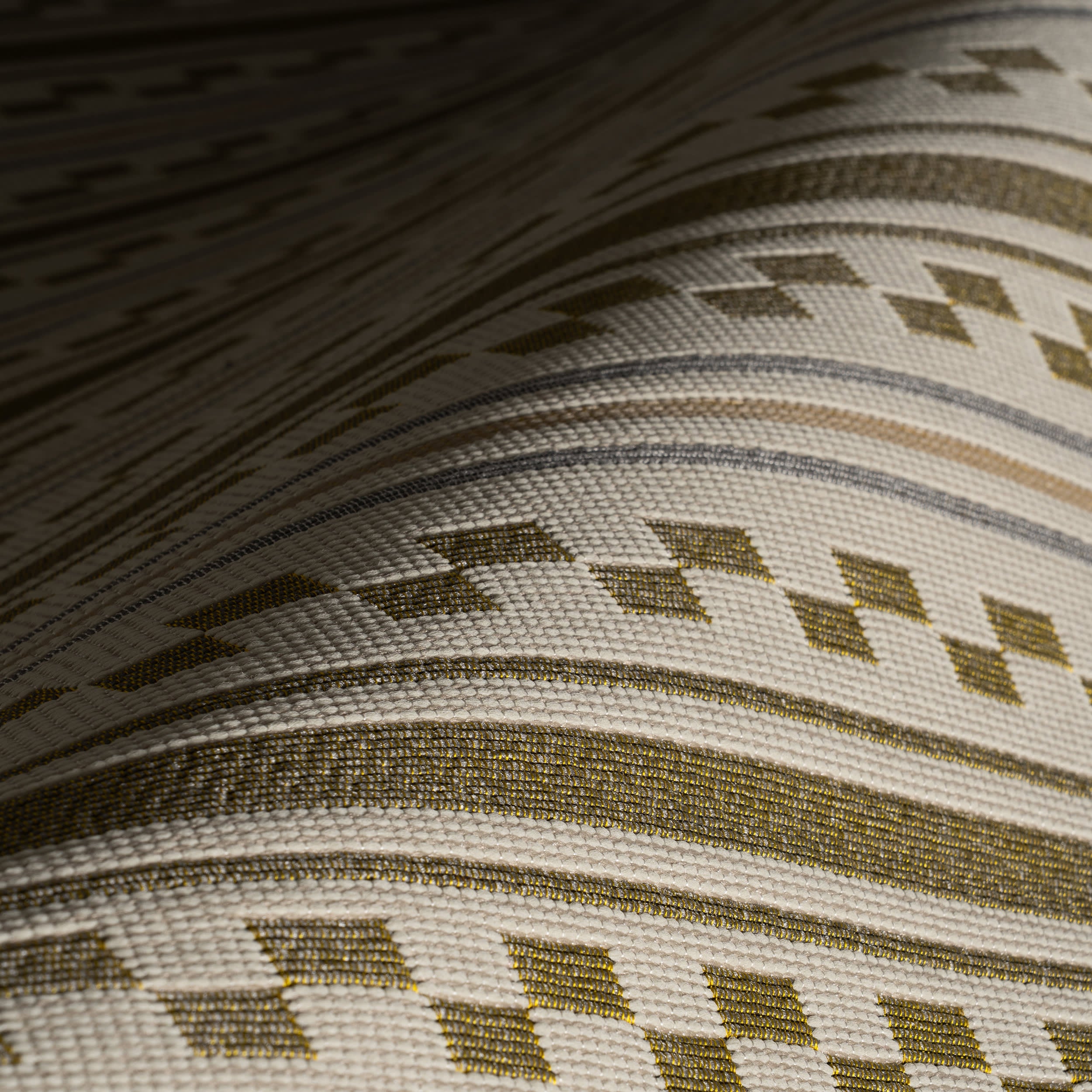 Caldera Modern Checkered Indoor/Outdoor Rug | Tan - Image 4