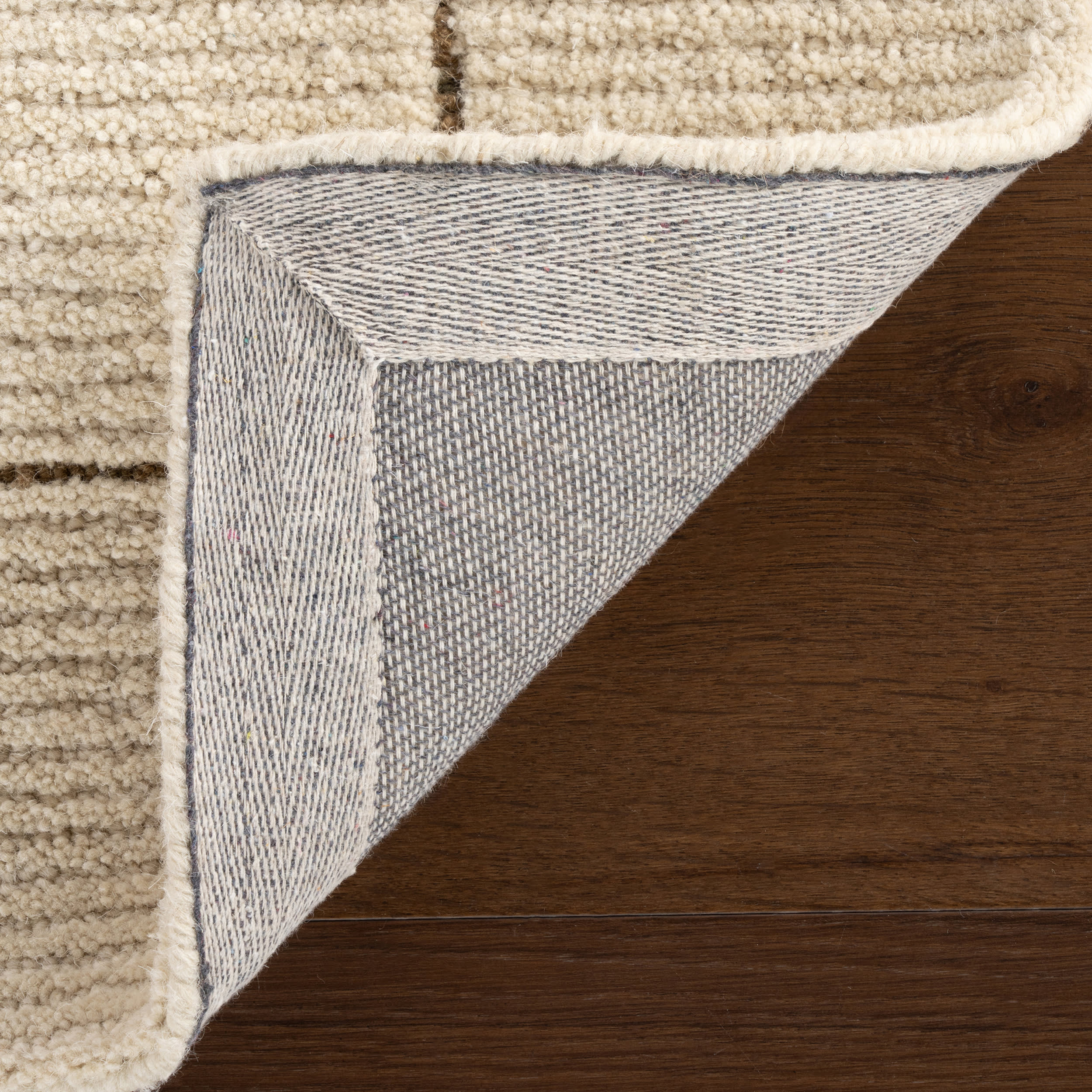 Caligo Mid Century Modern Bordered Rug | Brown - Image 5
