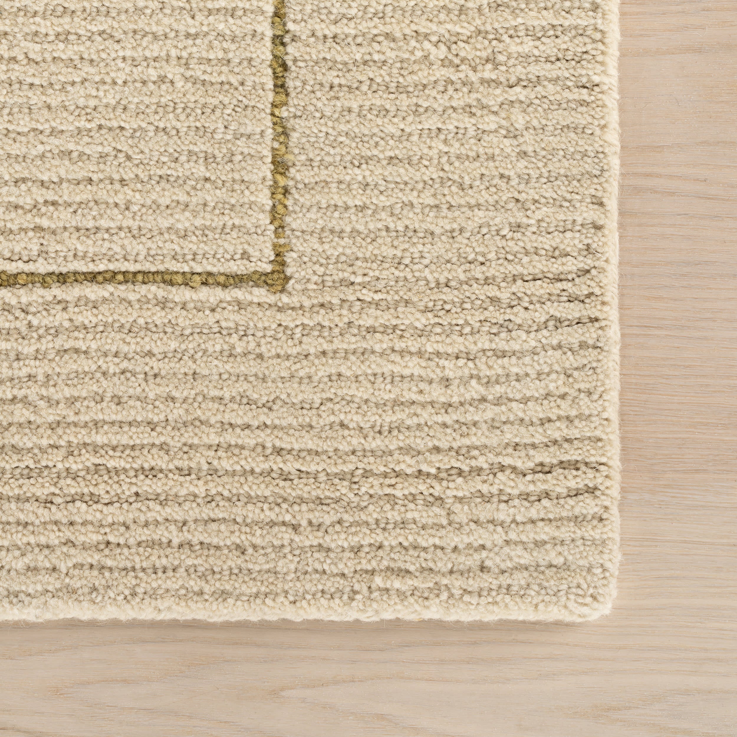Caligo Mid Century Modern Bordered Rug | Green - Image 3