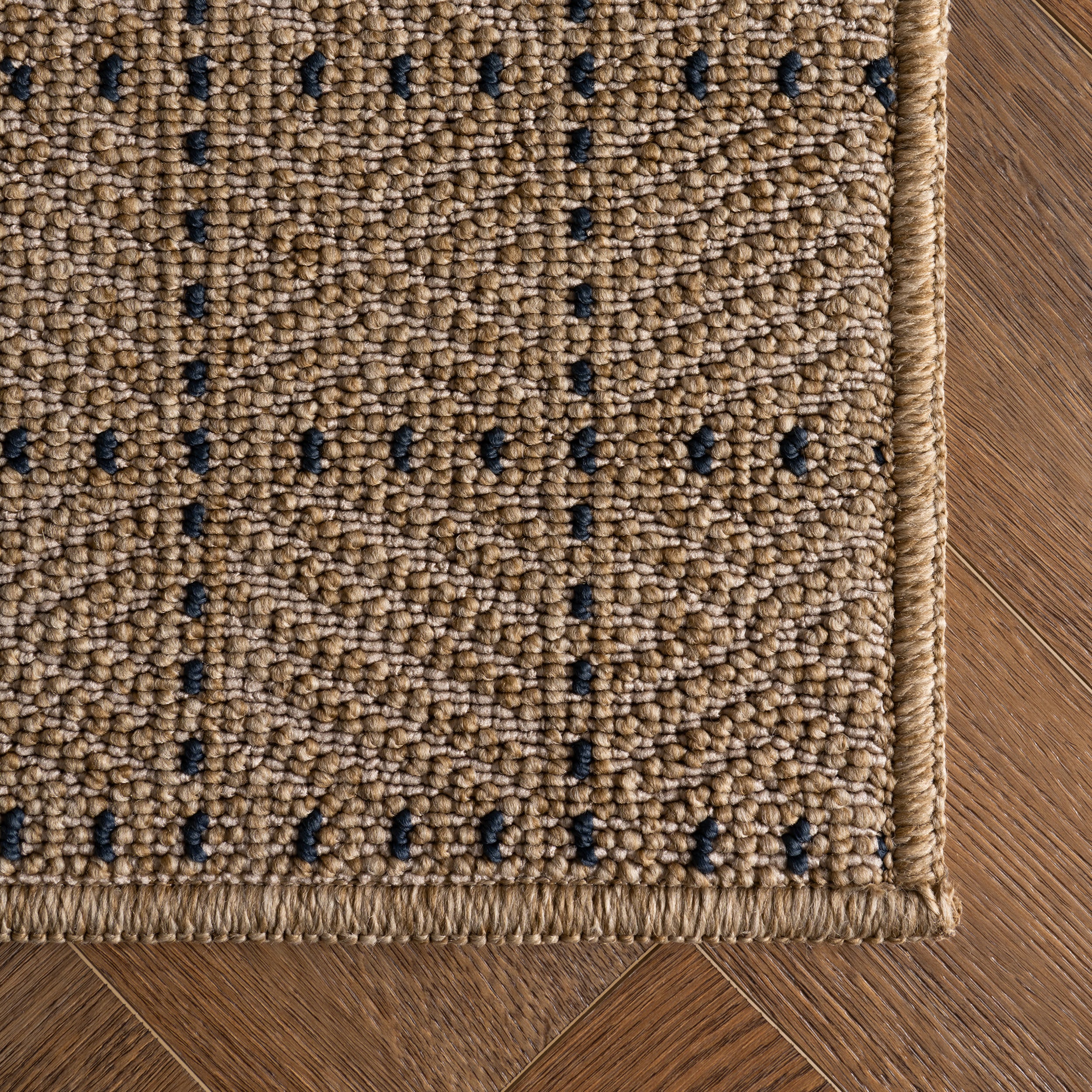 Callista Modern Geometric Indoor/Outdoor Rug | Navy - Image 4
