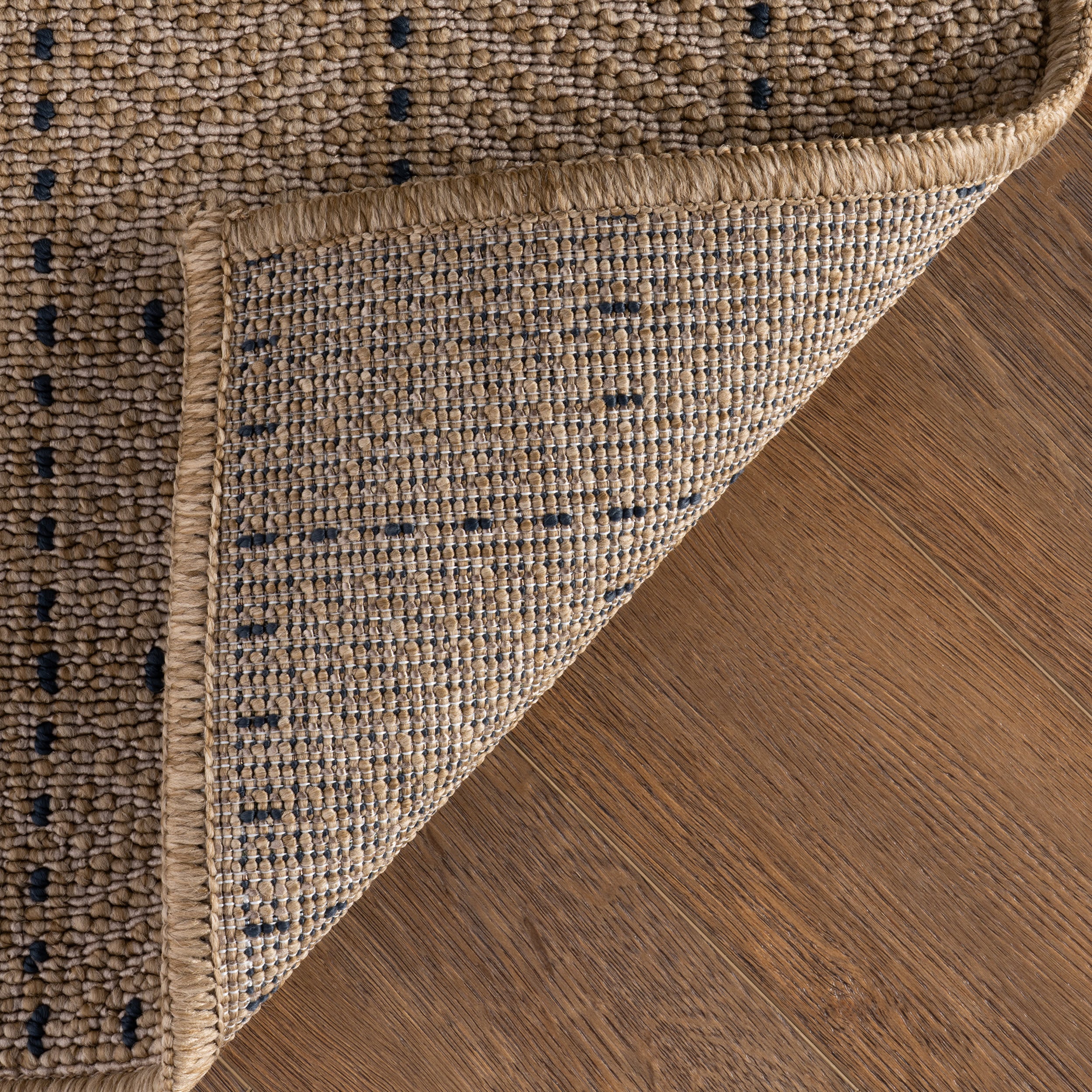 Callista Modern Geometric Indoor/Outdoor Rug | Navy - Image 6